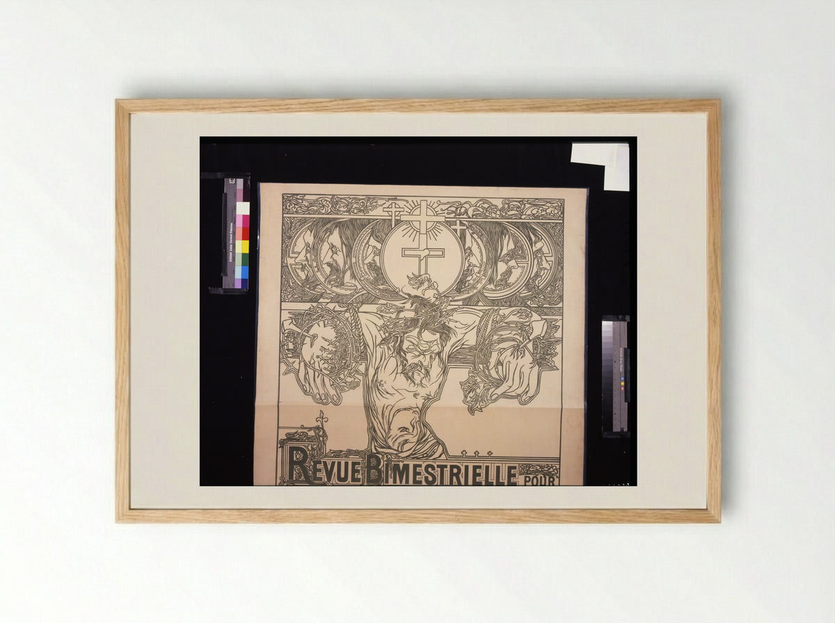 Poster for Revue Bimestrielle - Johan Thorn Prikker - Framed Print Wood
