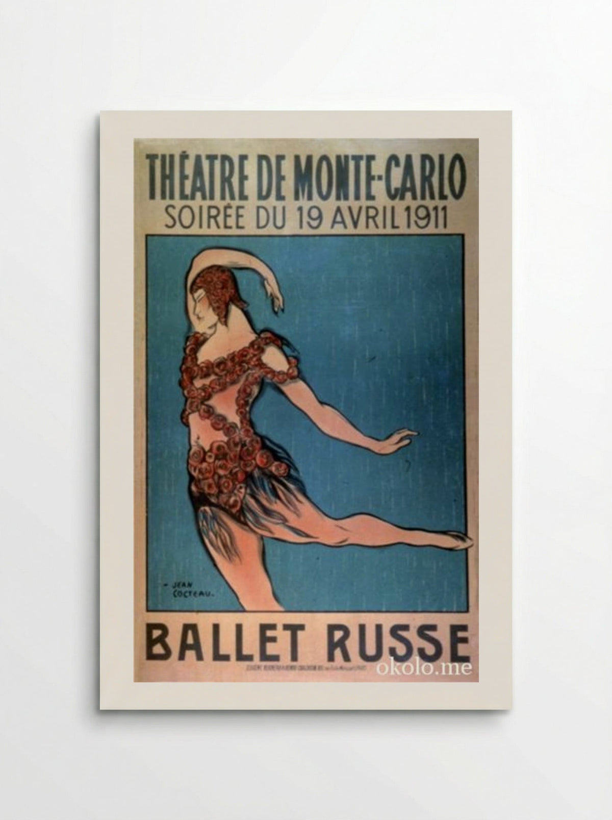 Poster for the 1911 Ballet Russe season (Le Spectre de la Rose) - Jean Cocteau - Poster