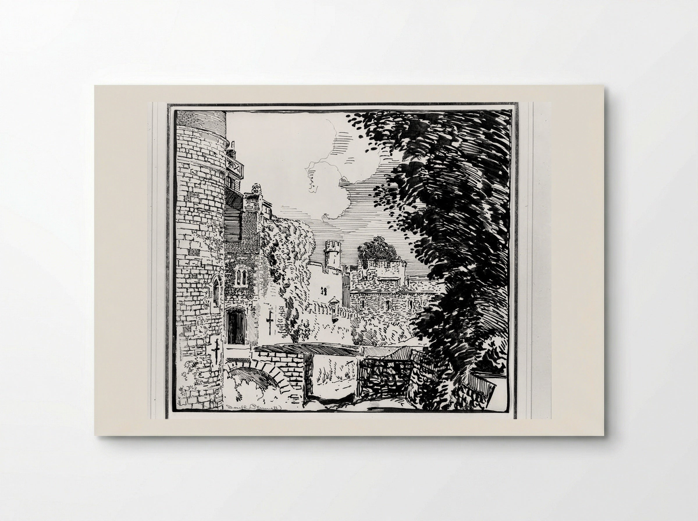 Postern Gateway - Joseph Pennell - Poster