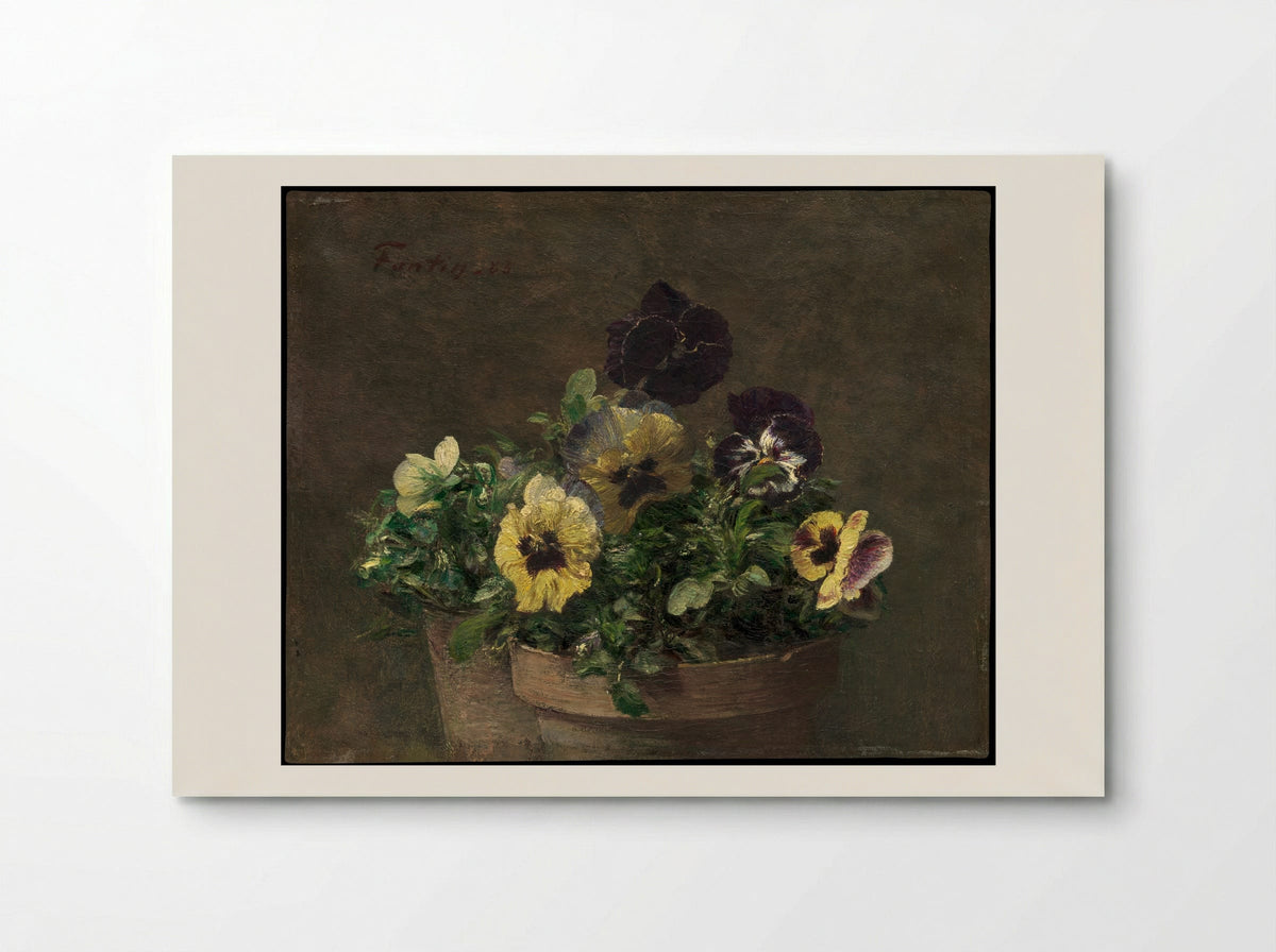 Potted Pansies - Henri Fantin-Latour - Poster