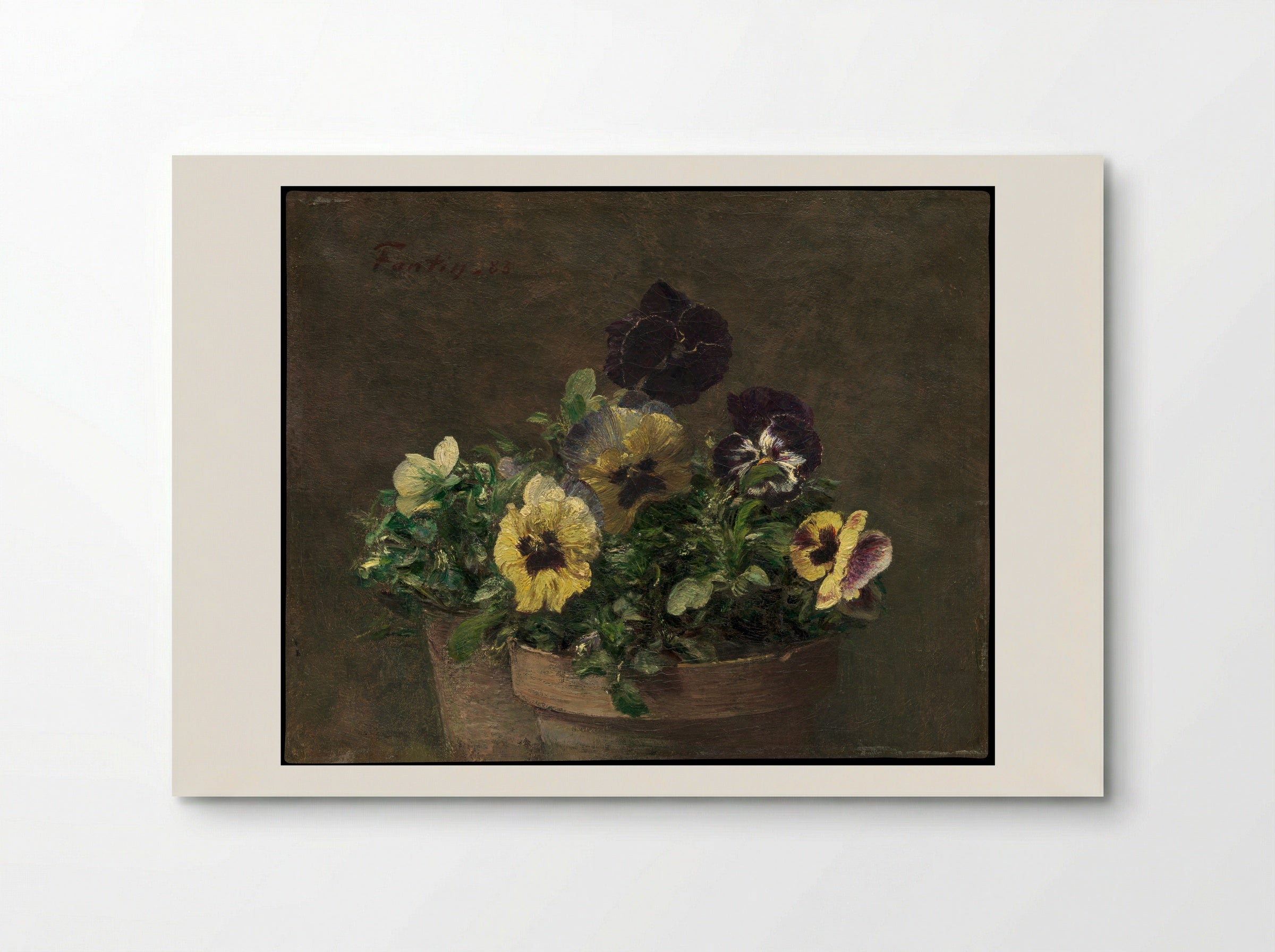 Potted Pansies - Henri Fantin-Latour - Poster