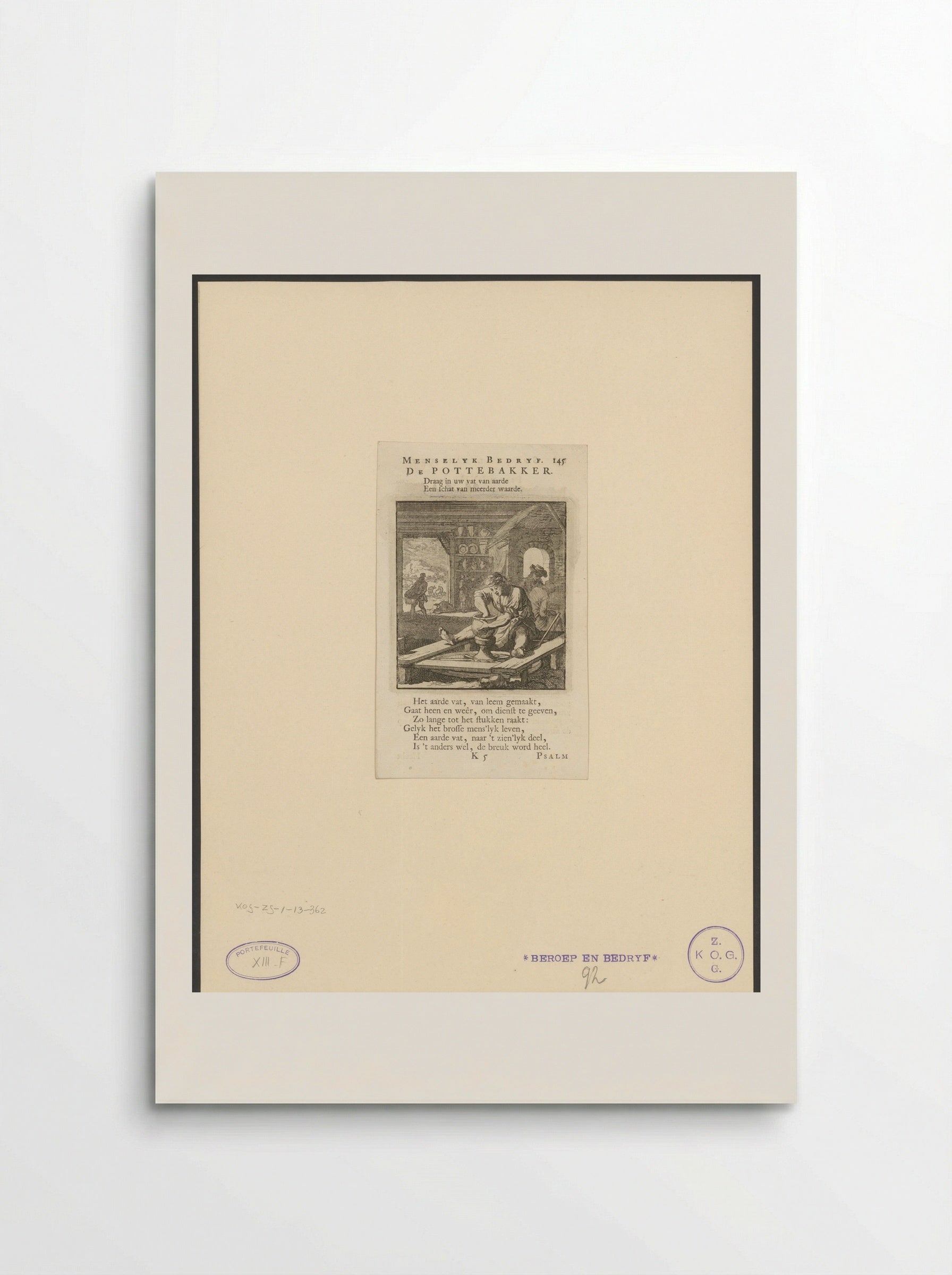 Pottenbakker draait een pot - Cornelis van der Sys - Poster