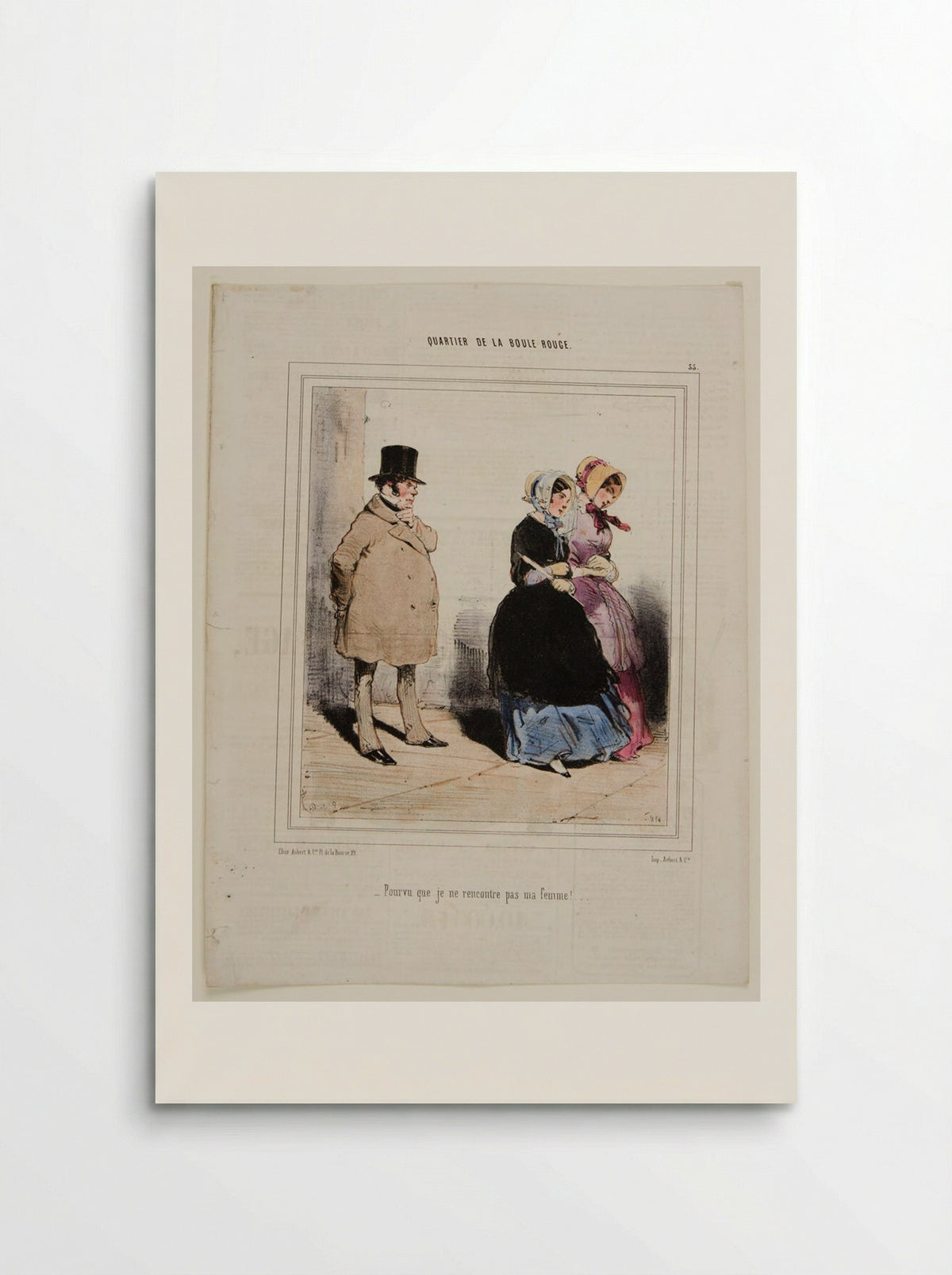 Pourvu que je ne rencontre pas ma femme! - Edouard de Beaumont - Poster