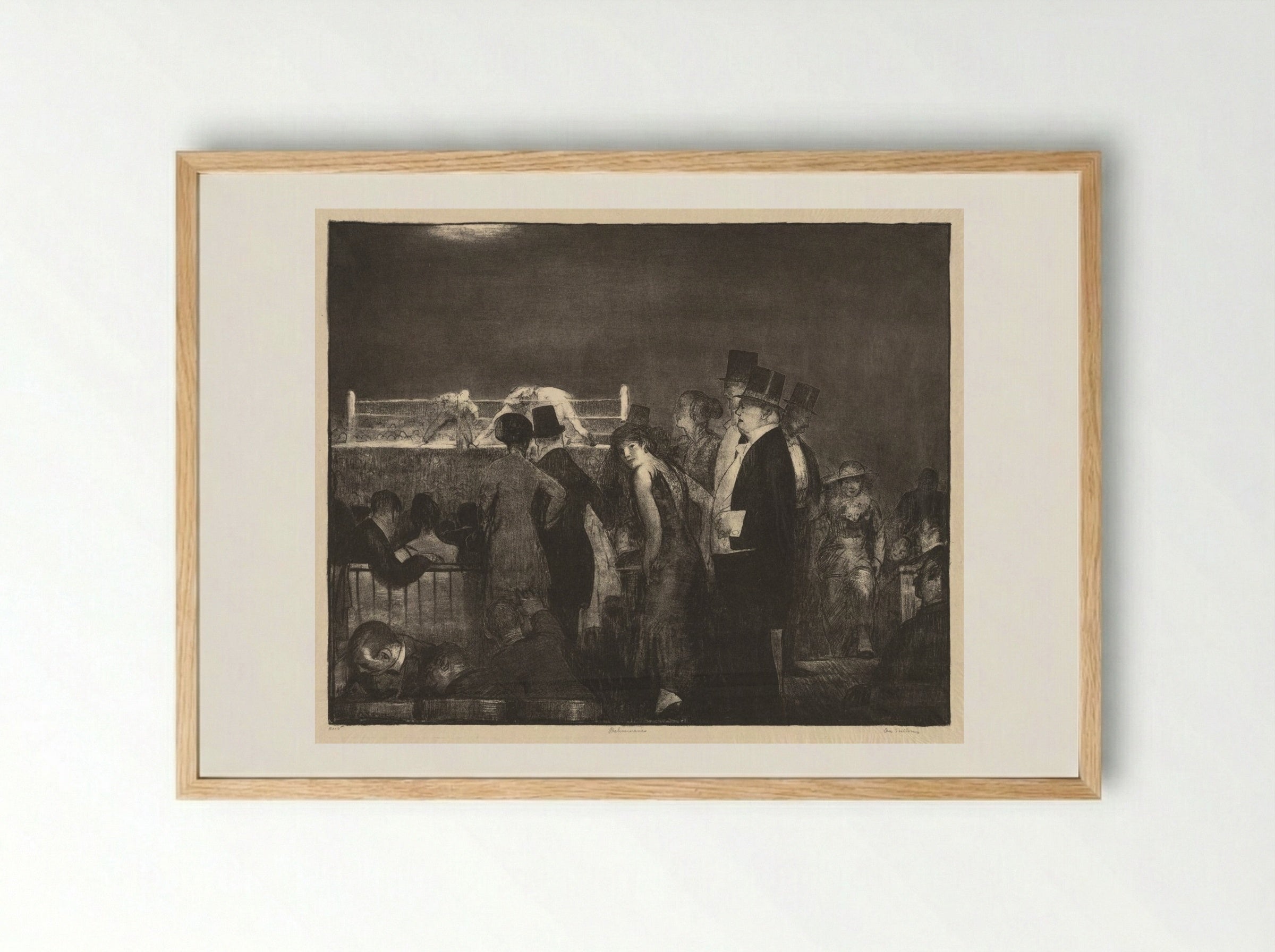 Preliminaries - George Bellows - Framed Print Wood