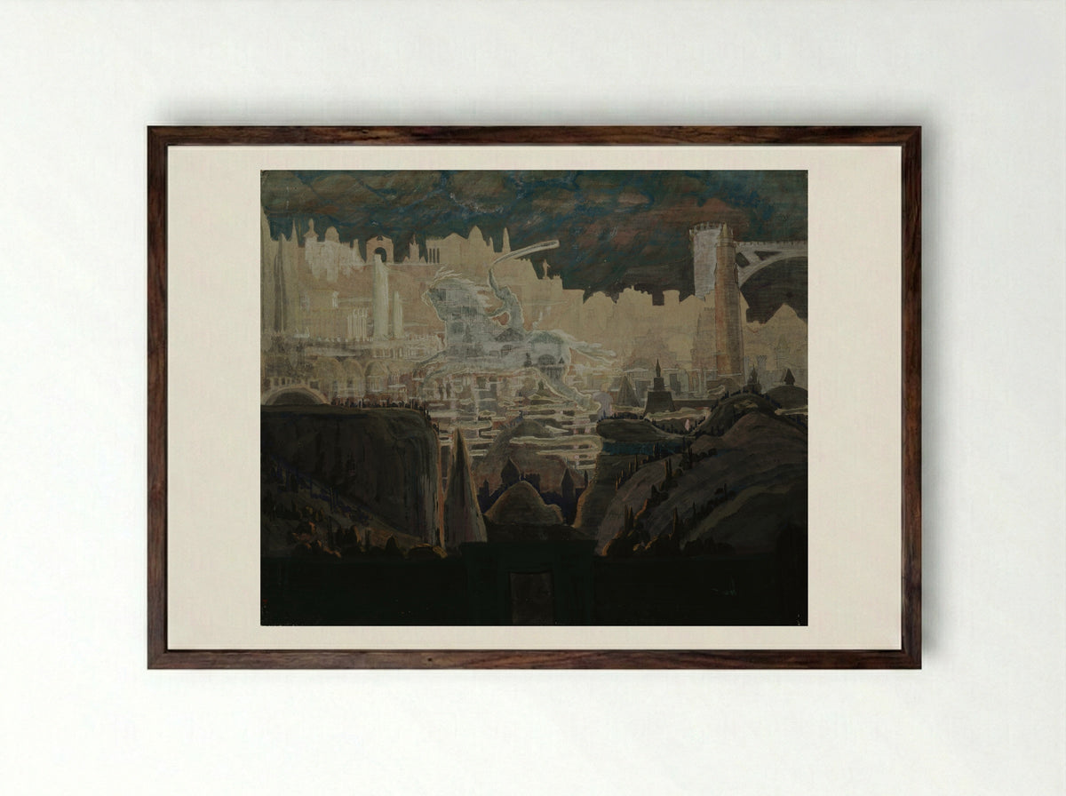 Prelude - Mikalojus Konstantinas Čiurlionis - Framed Print Dark Wood