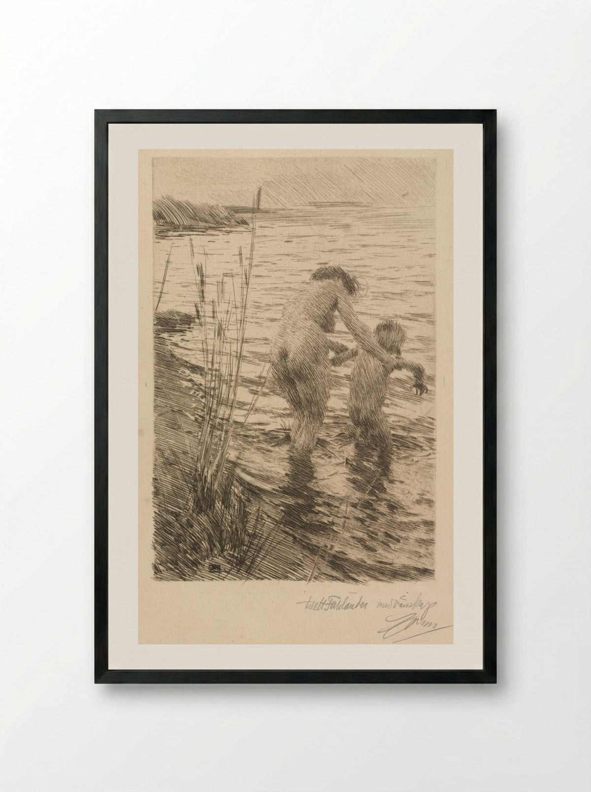 Première - Anders Zorn - Framed Print Black