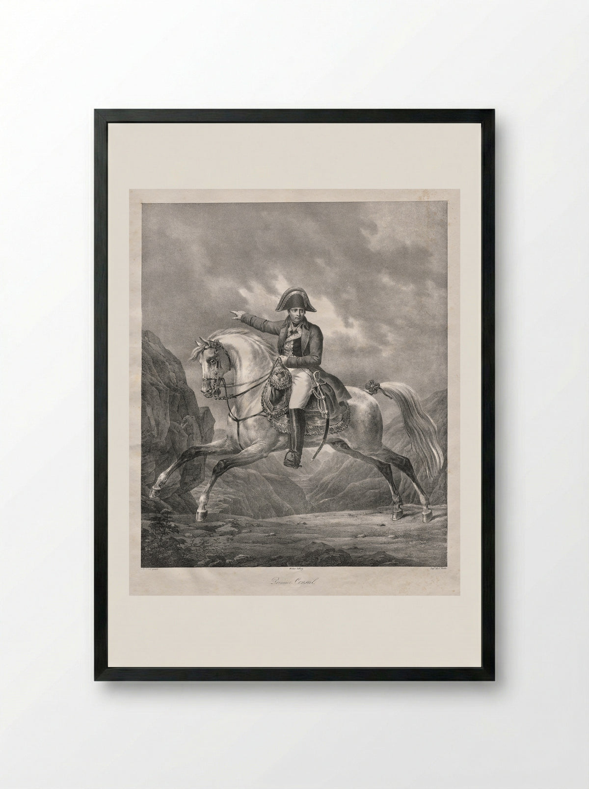 Premier Consul - Antoine Jean Weber - Framed Print Black