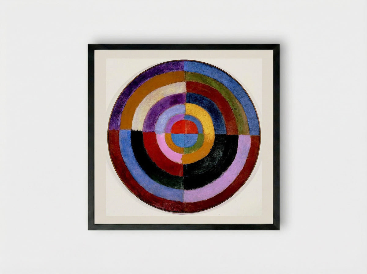 Premier Disque - Robert Delaunay - Framed Print Black