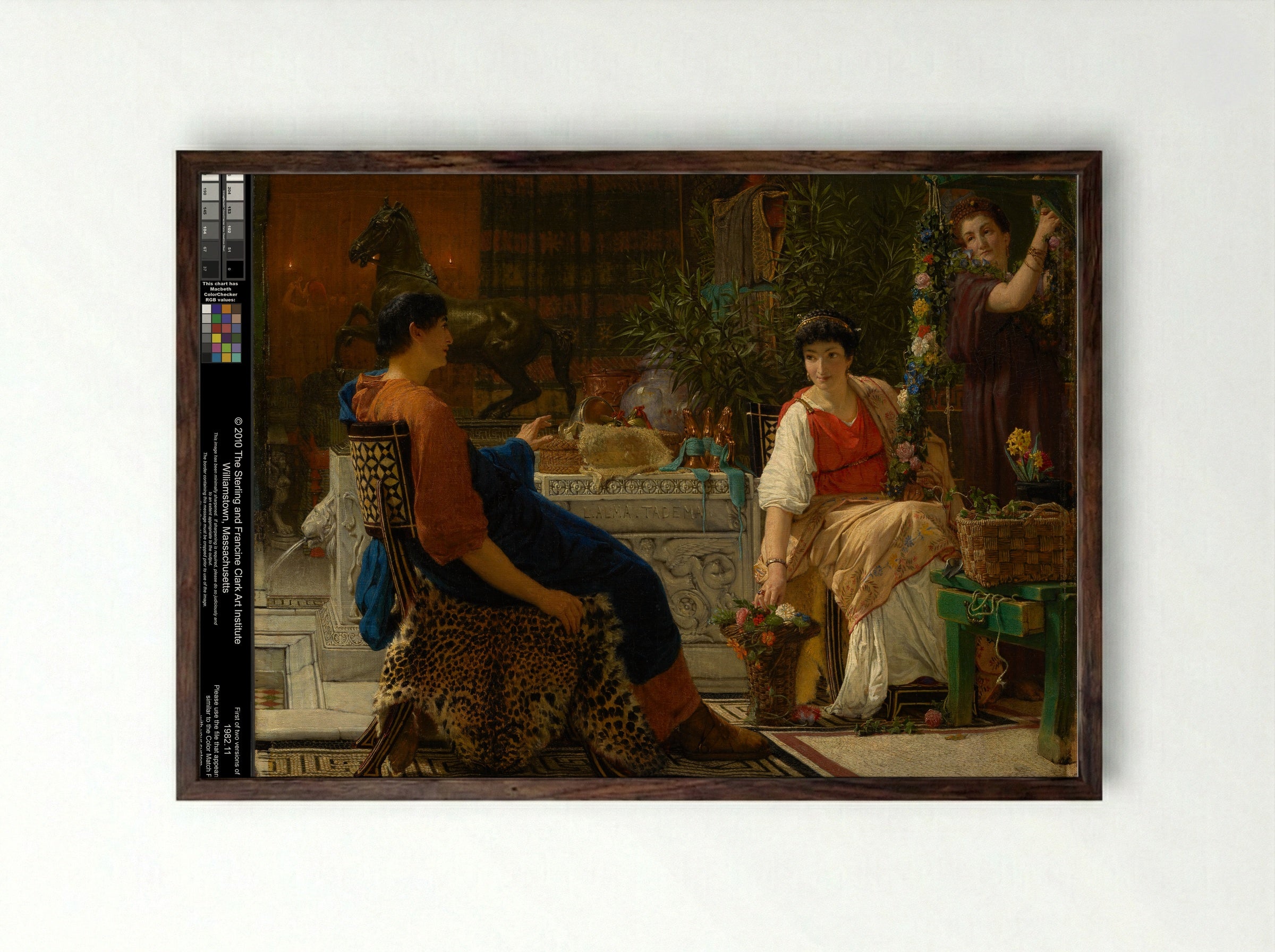 Preparations for the Festivities - Sir Lawrence Alma-Tadema - Framed Print Dark Wood