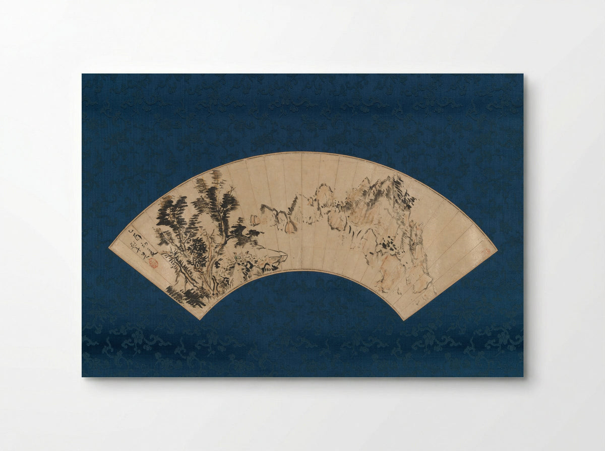 Preparing Tea by a Mountain Gorge - Aoki Mokubei - Poster