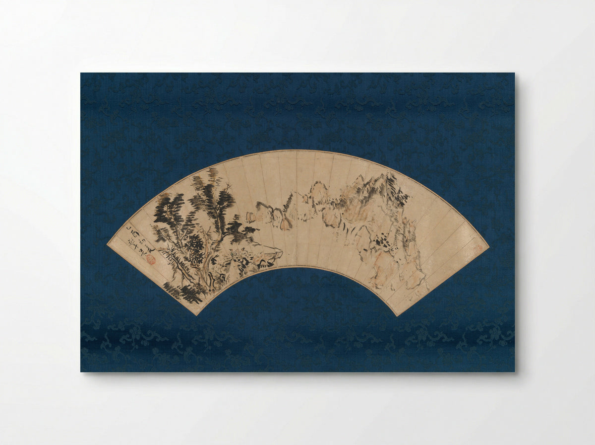 Preparing Tea by a Mountain Gorge - Aoki Mokubei - Poster