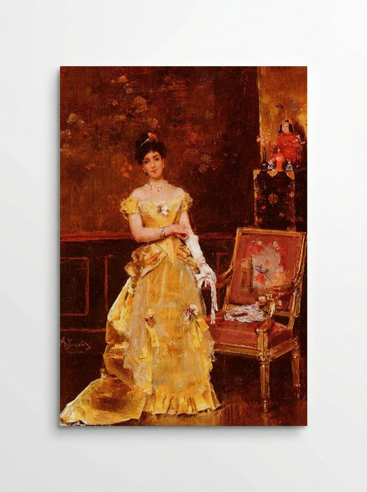 Preparing for the Ball - Alfred Stevens - Poster