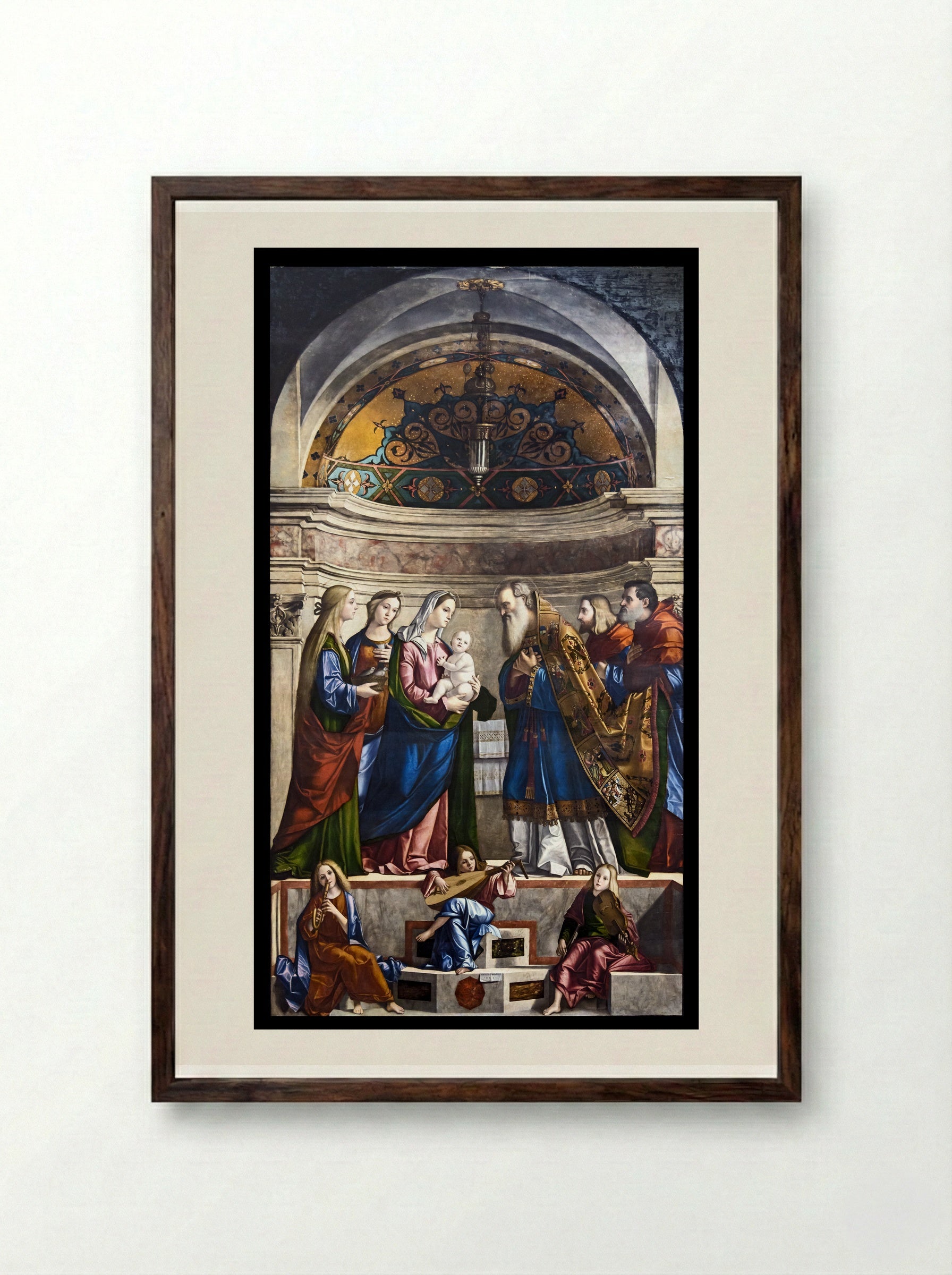 Presentation in the Temple - Vittore Carpaccio - Framed Print Dark Wood