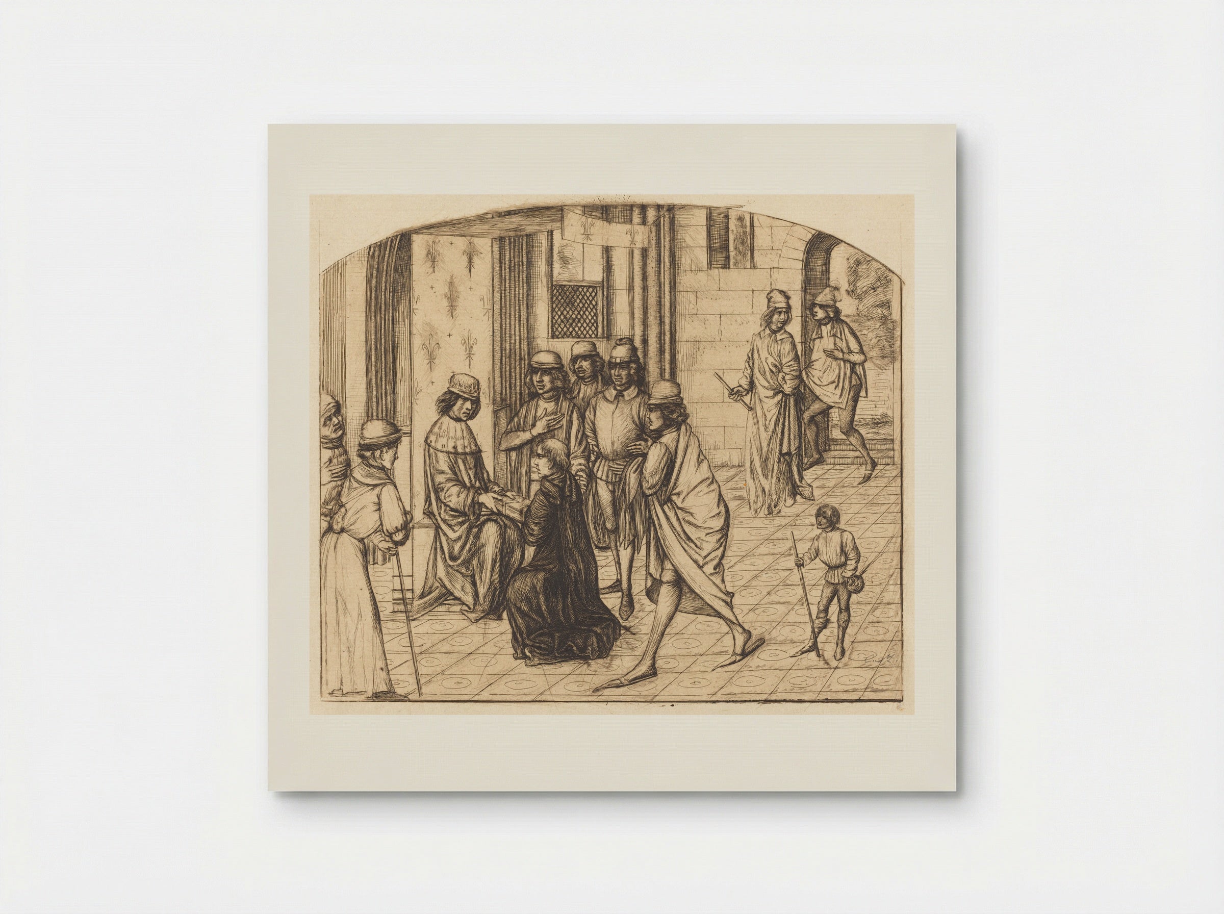 Presentation to Louis XI by Valerius Maximus - Charles Meryon - Poster