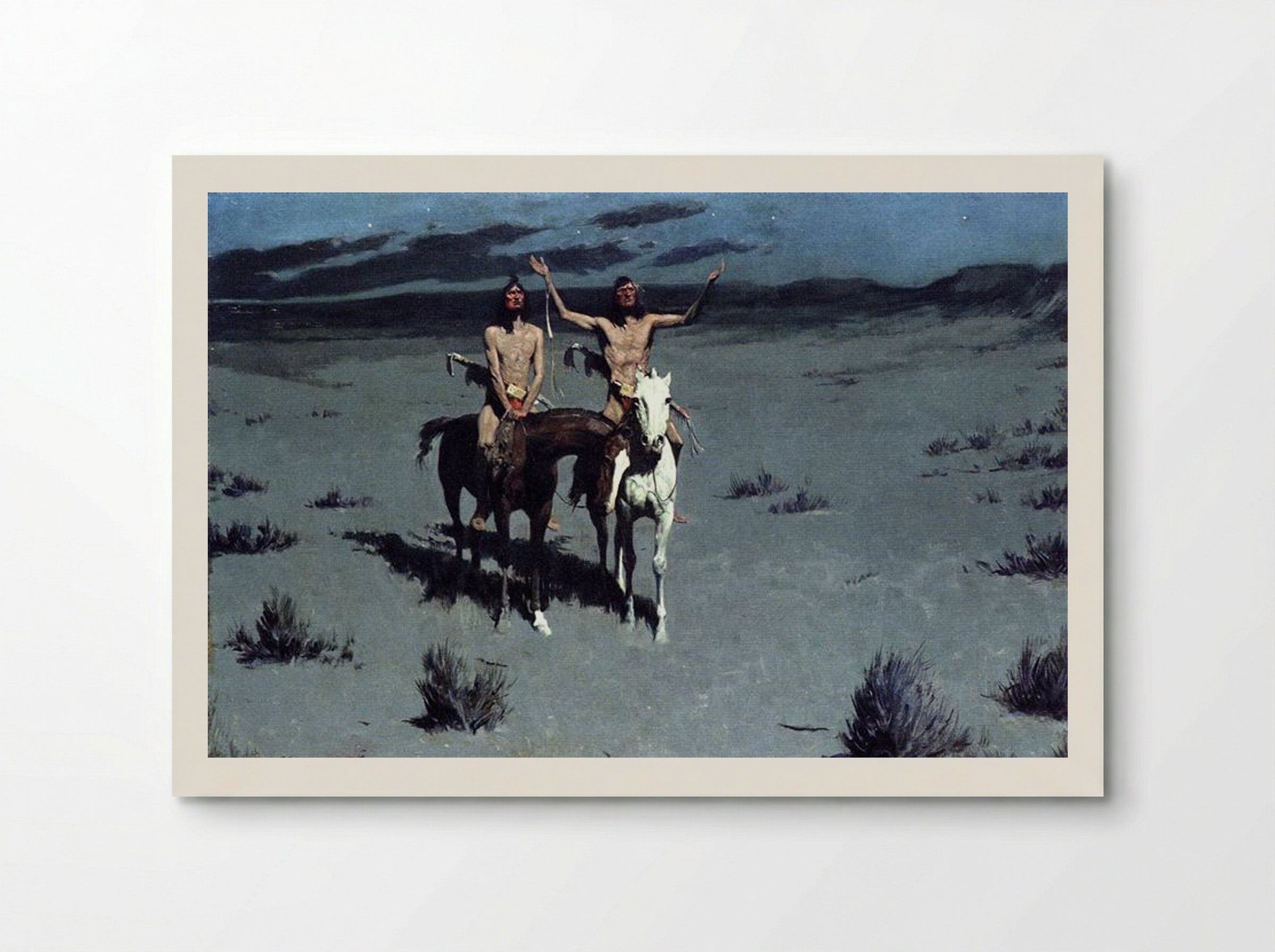 Pretty Mother of the Night—White Otter is No Longer a Boy - Frederic Remington - Poster