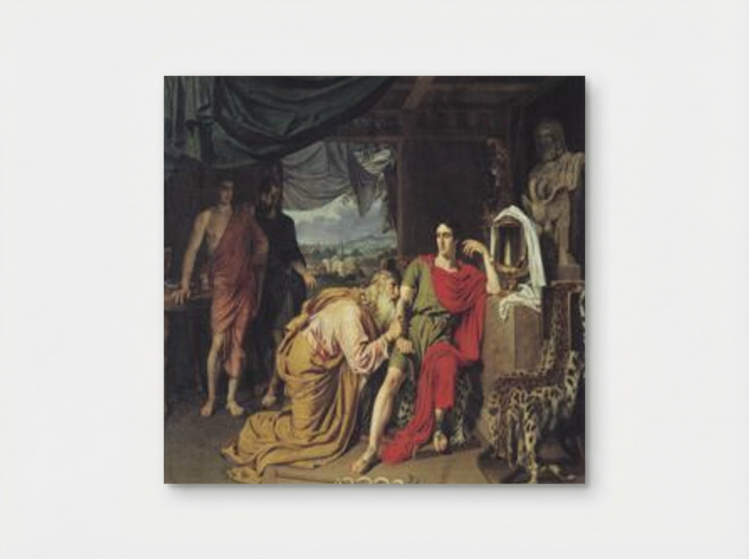 Priam Asking Achilles for the Body of Hector - Alexander Ivanov - Poster