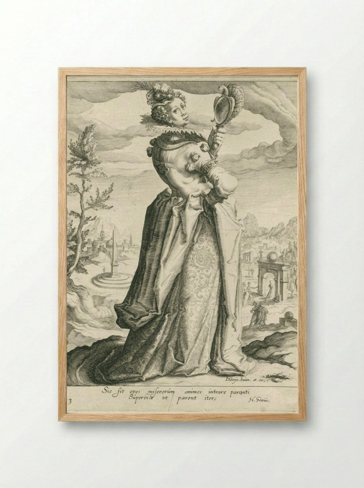 Pride (Superbia) - Zacharias Dolendo - Framed Print Wood