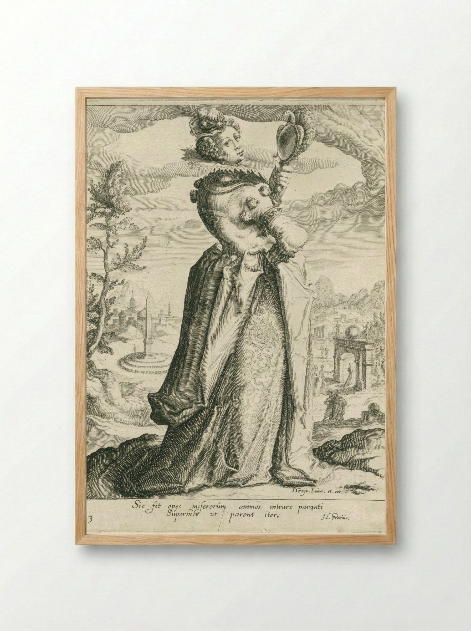 Pride (Superbia) - Zacharias Dolendo - Framed Print Wood
