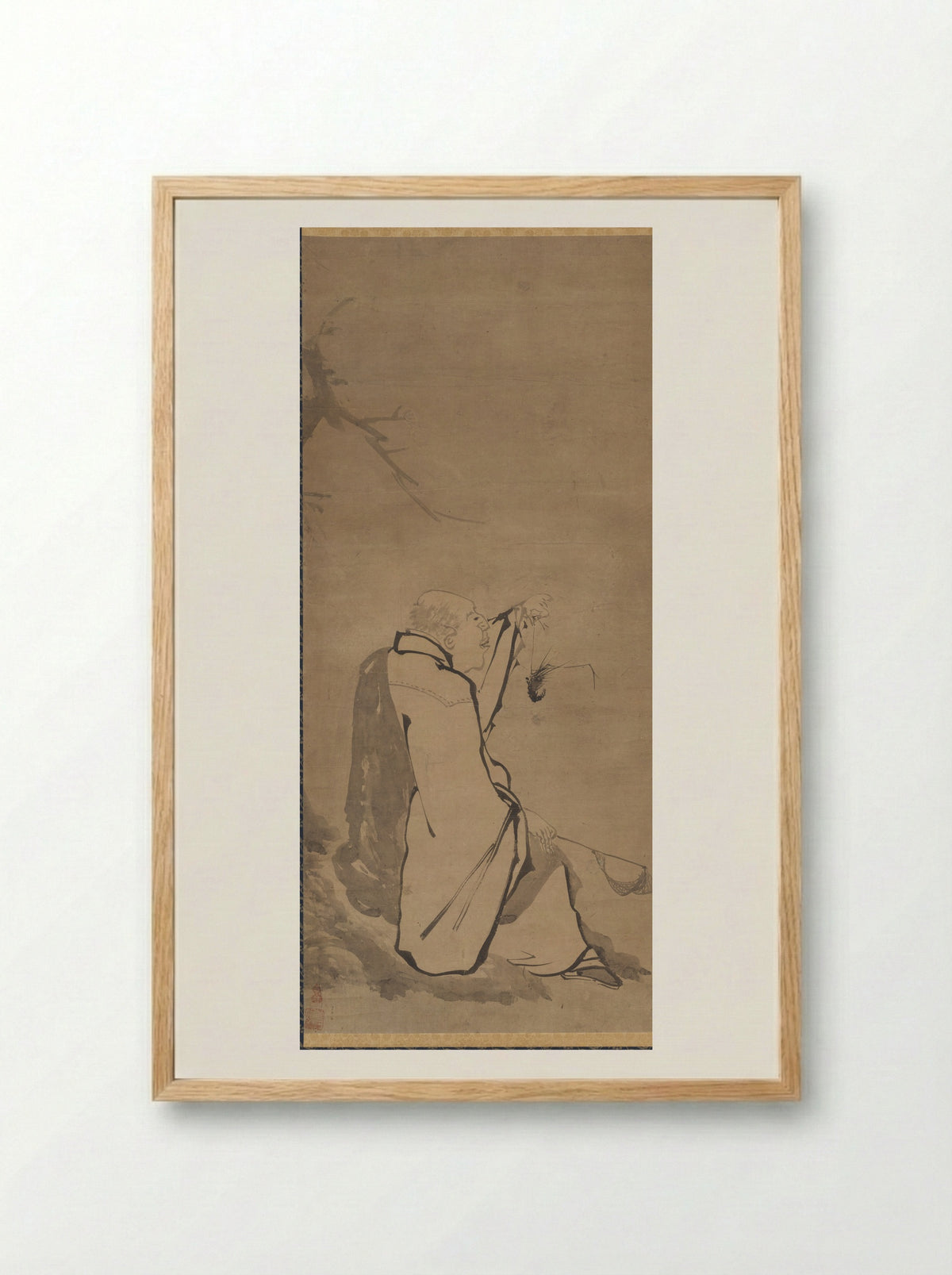 Priest Xianzi - Unkoku Tōgan - Framed Print Wood