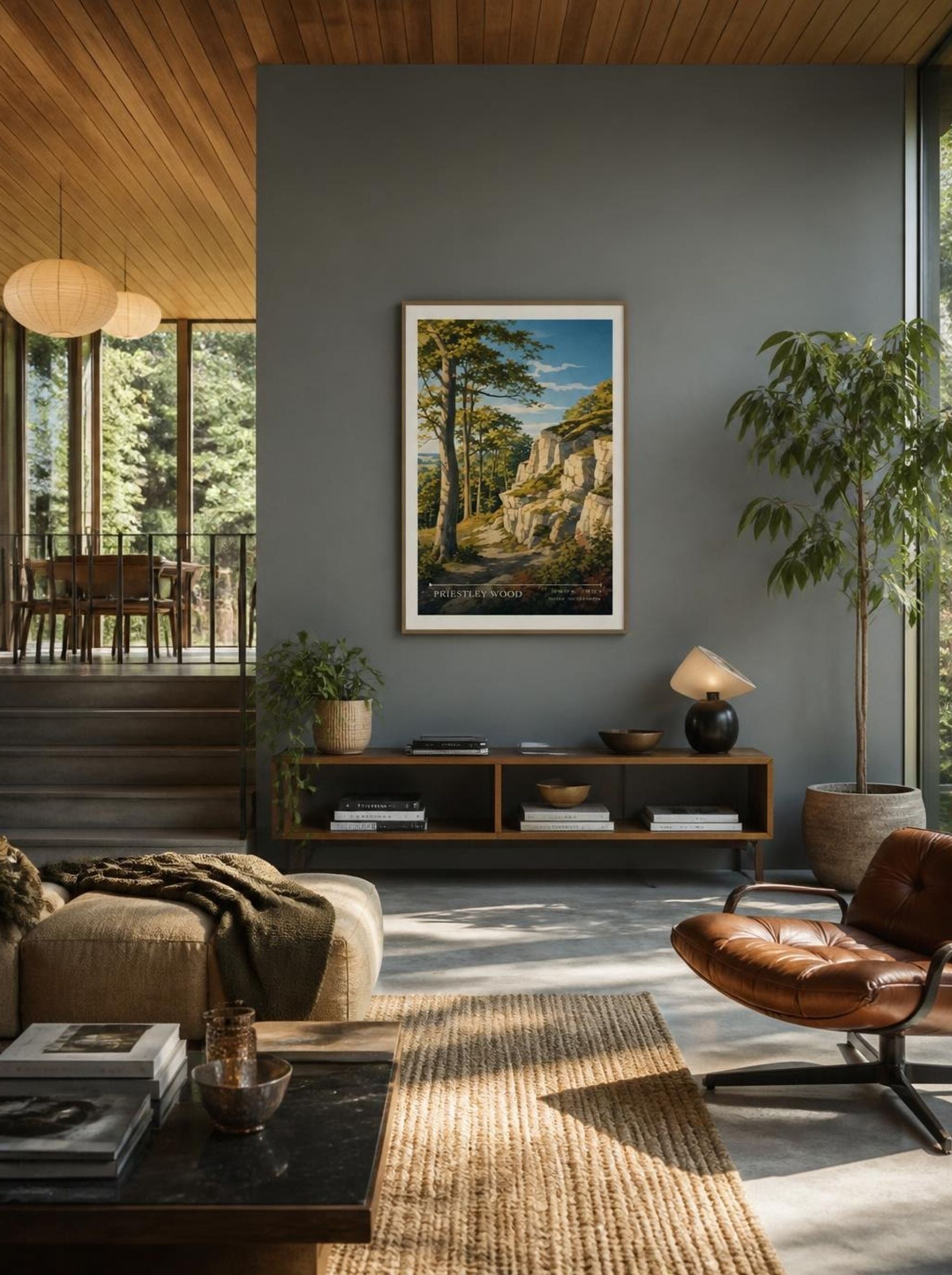 Priestley Wood Suffolk United Kingdom Travel Poster - Lifestyle