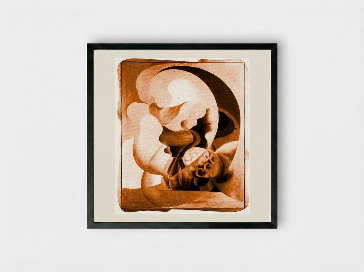 Primavera (Spring) - Giacomo Balla - Framed Print Black