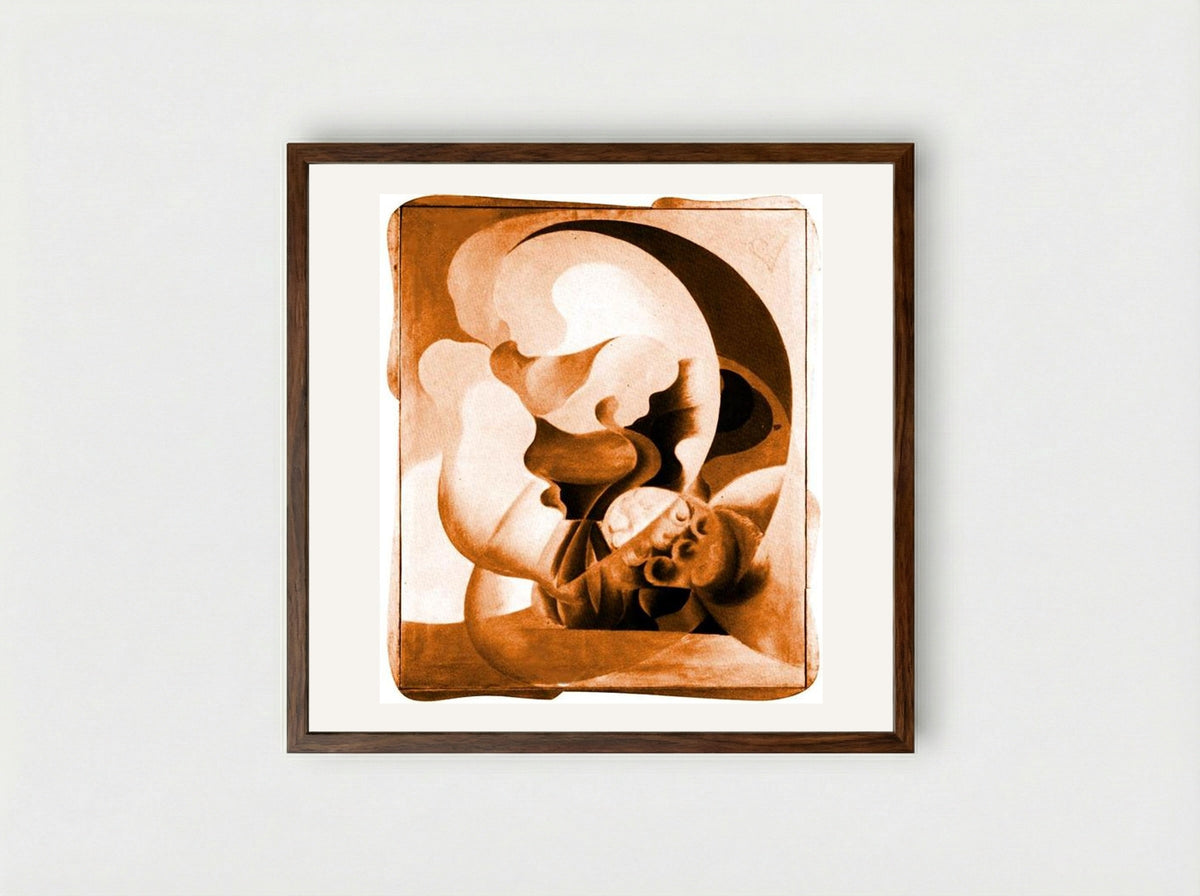 Primavera (Spring) - Giacomo Balla - Framed Print Dark Wood