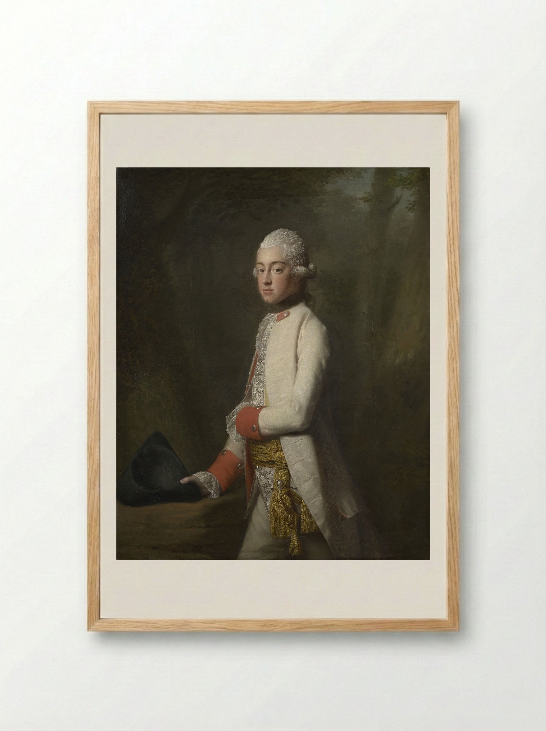 Prince George Augustus of Mecklenburg-Strelitz - Allan Ramsay - Framed Print Wood