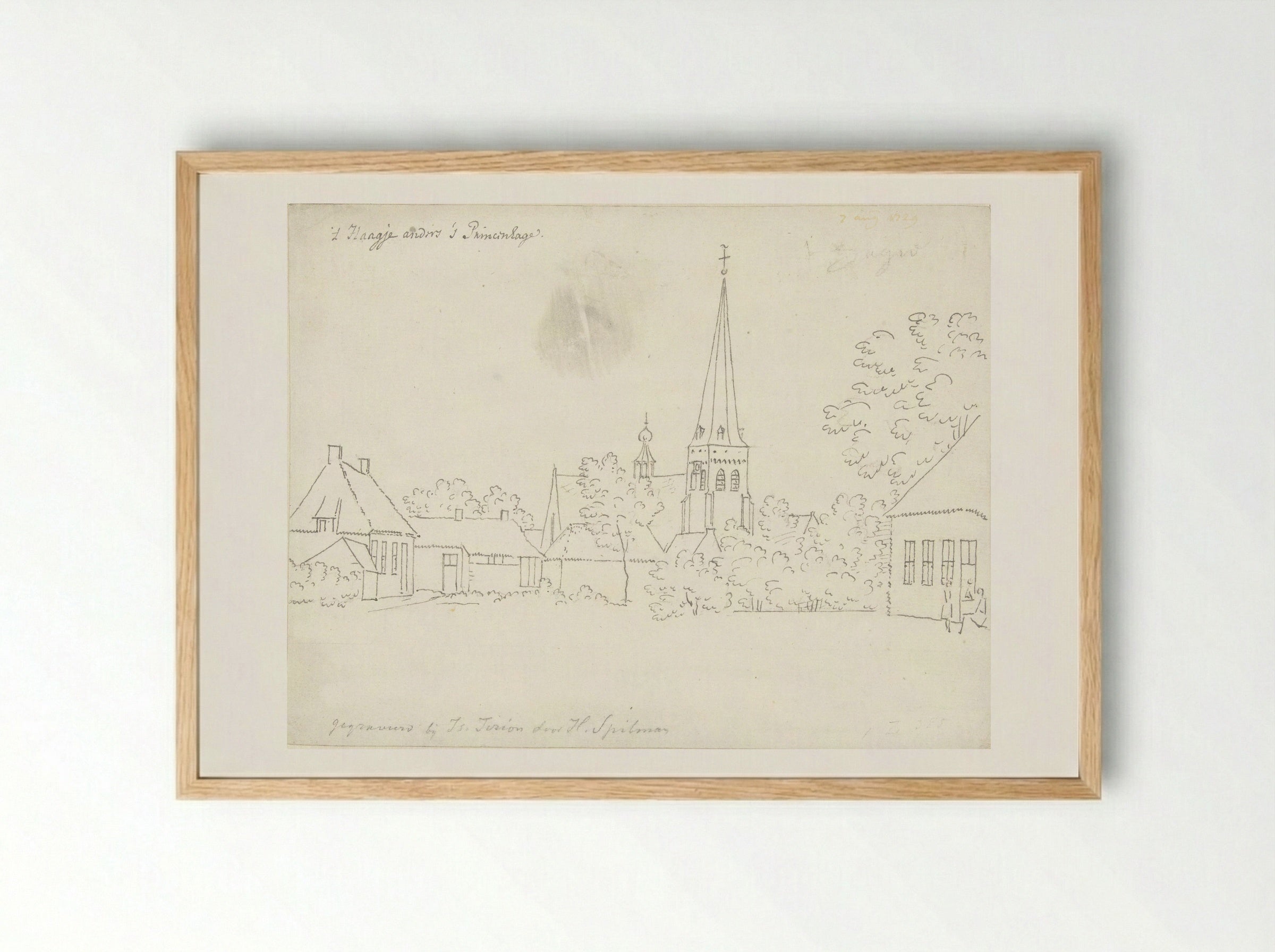 Princenhage, bij Breda - Cornelis Pronk - Framed Print Wood