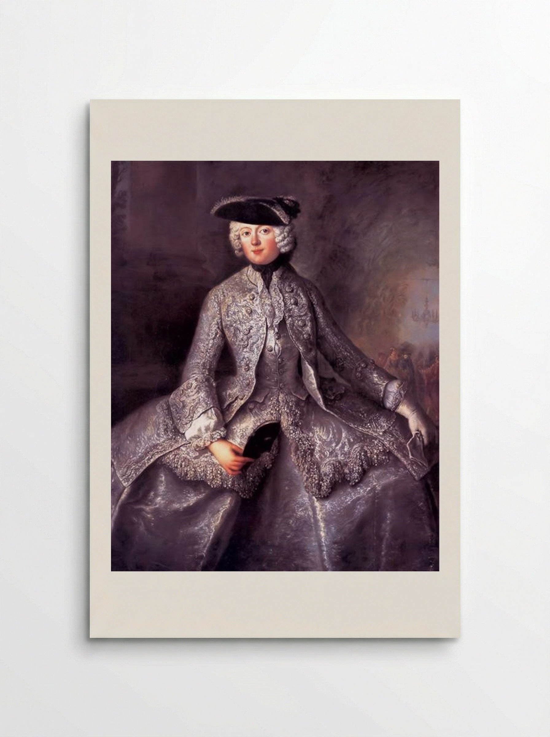 Princess Amalia of Prussia as an Amazon - Antoine Pesne - Poster
