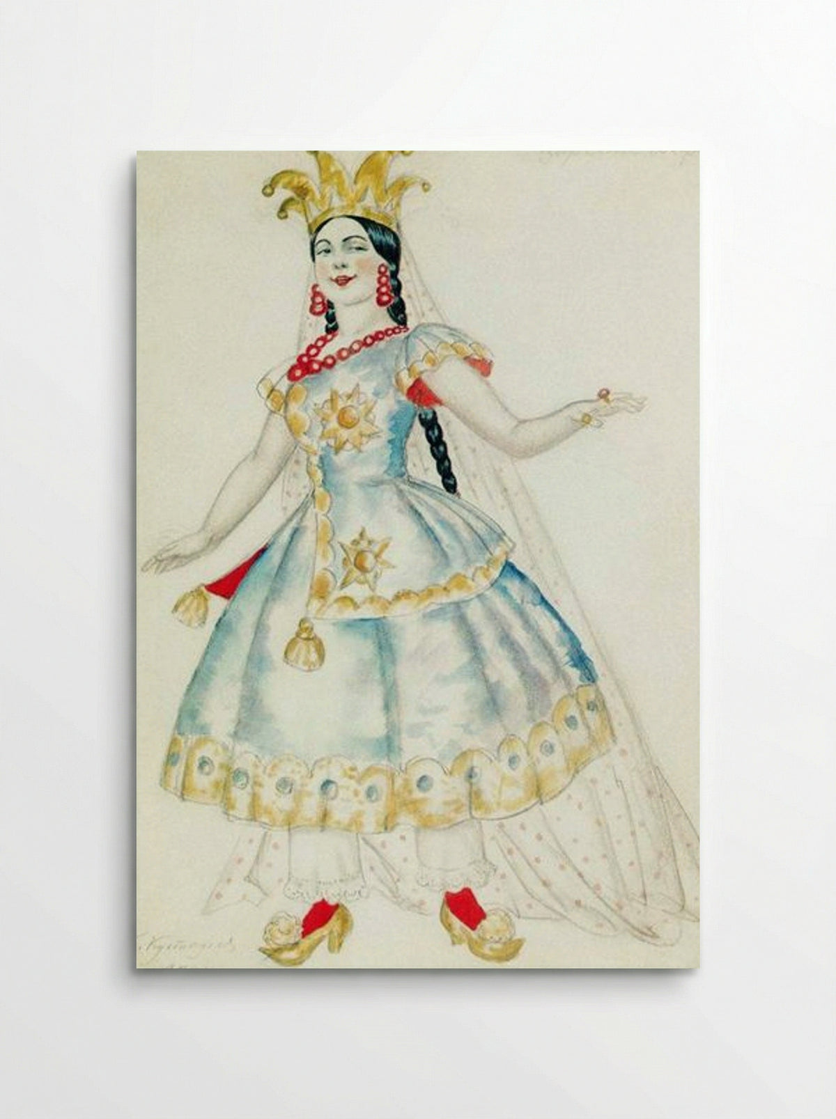 Princess Anfisa - Boris Kustodiev - Poster