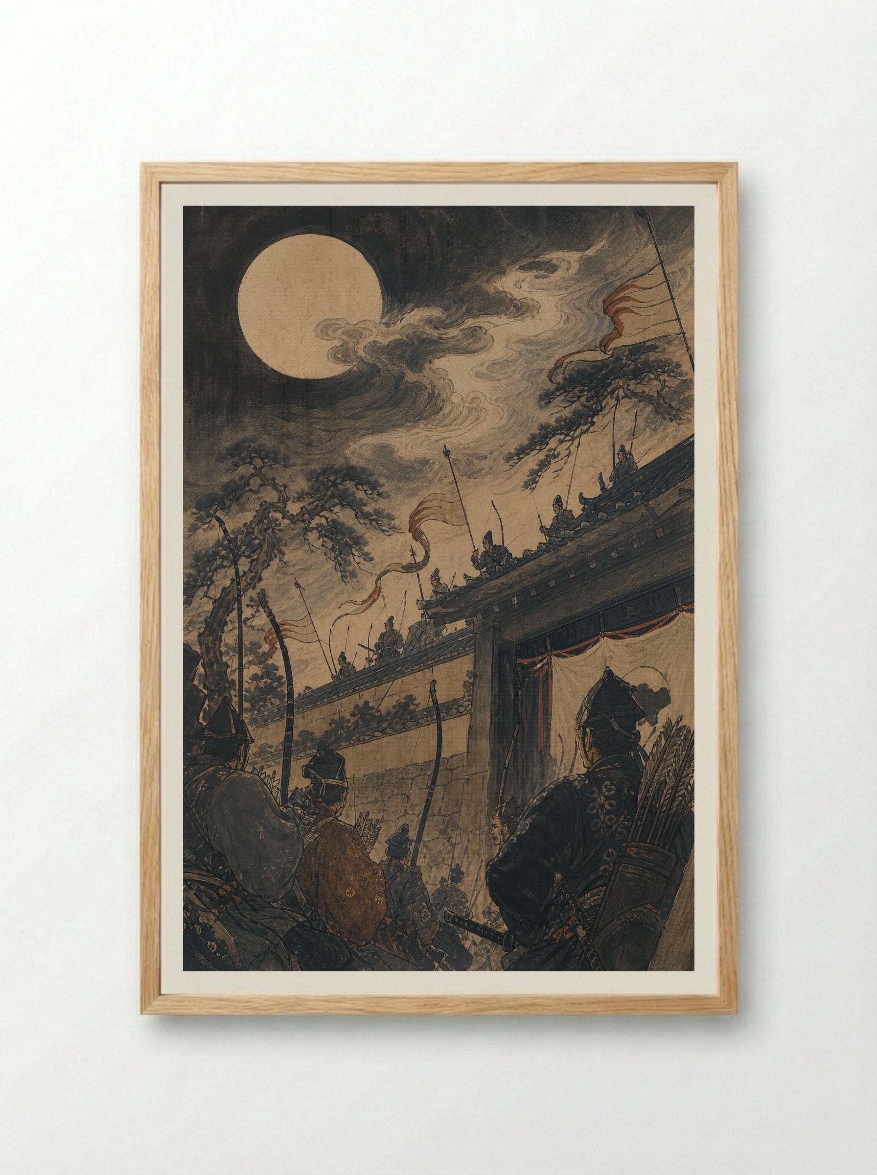Princess Kaguya: The Message Arrives - Framed Print Wood