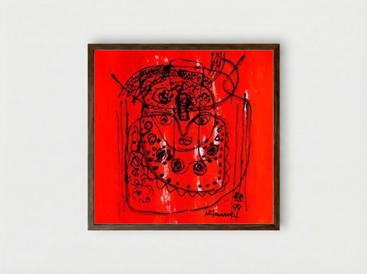 Princess Ralu - George Stefanescu-Ramnic - Framed Print Dark Wood