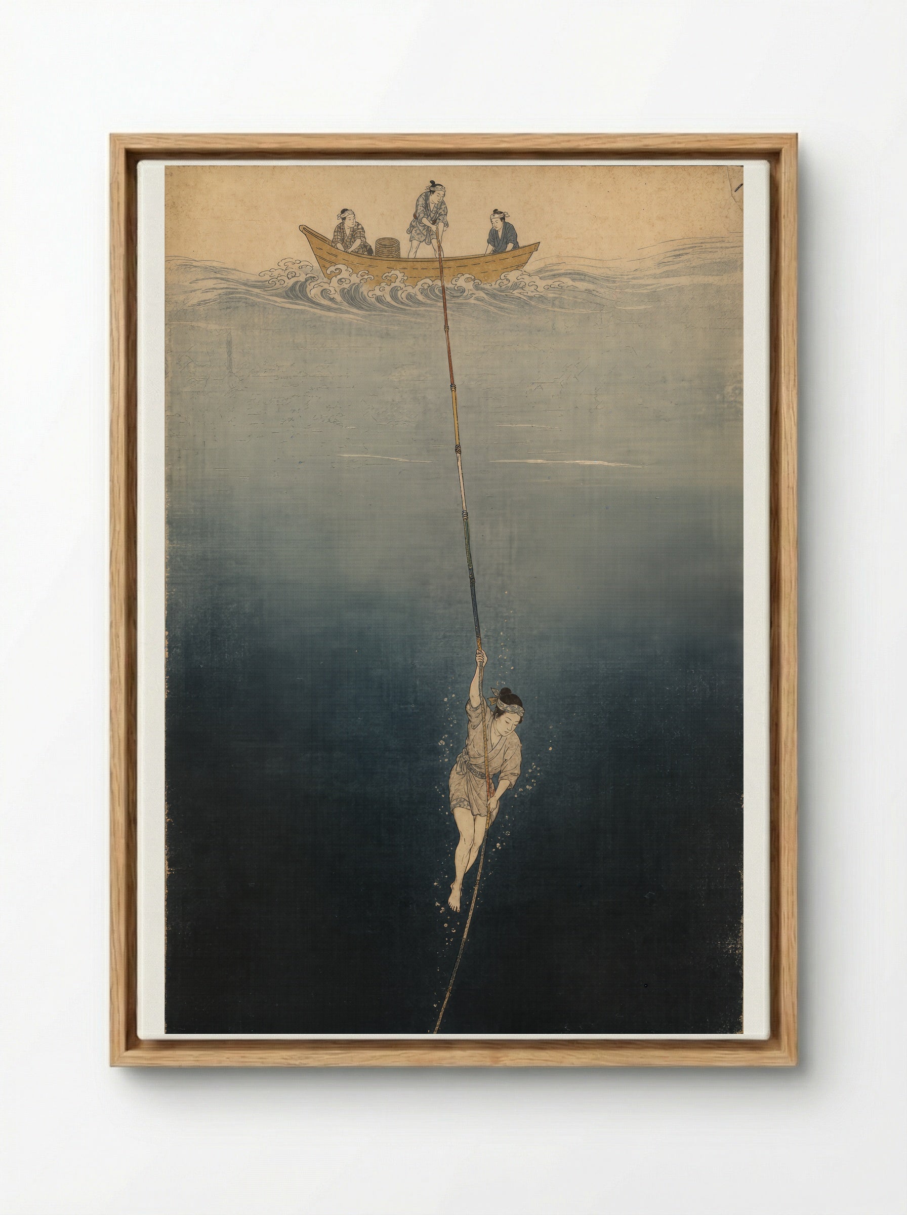 Princess Tamatori: The Five-Coloured Lifeline - Framed Canvas Wood