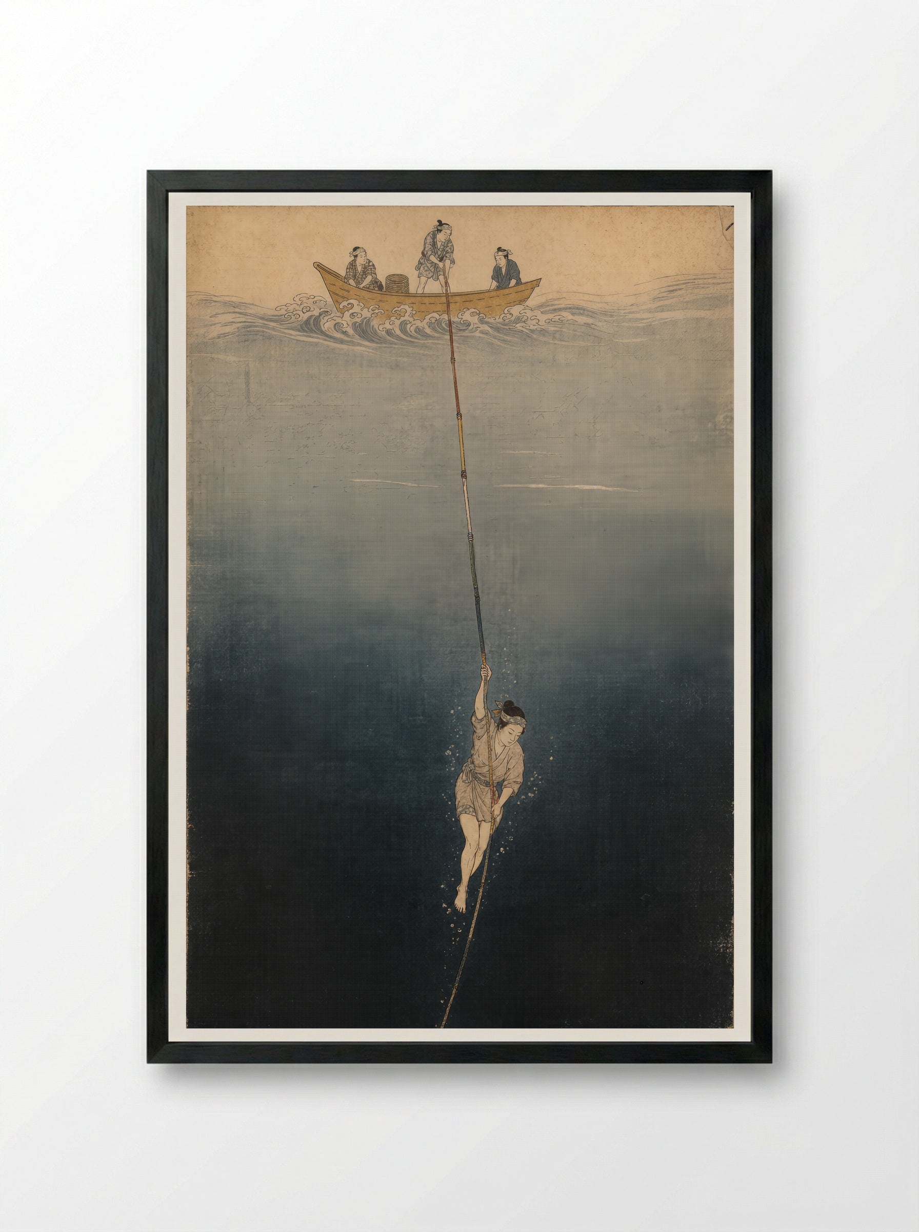 Princess Tamatori: The Five-Coloured Lifeline - Framed Print Black