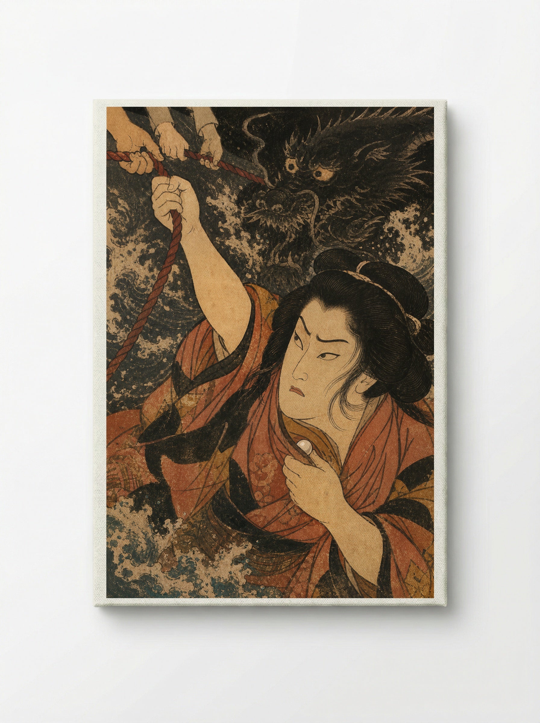 Princess Tamatori: The Jewel in Her Breast - Canvas