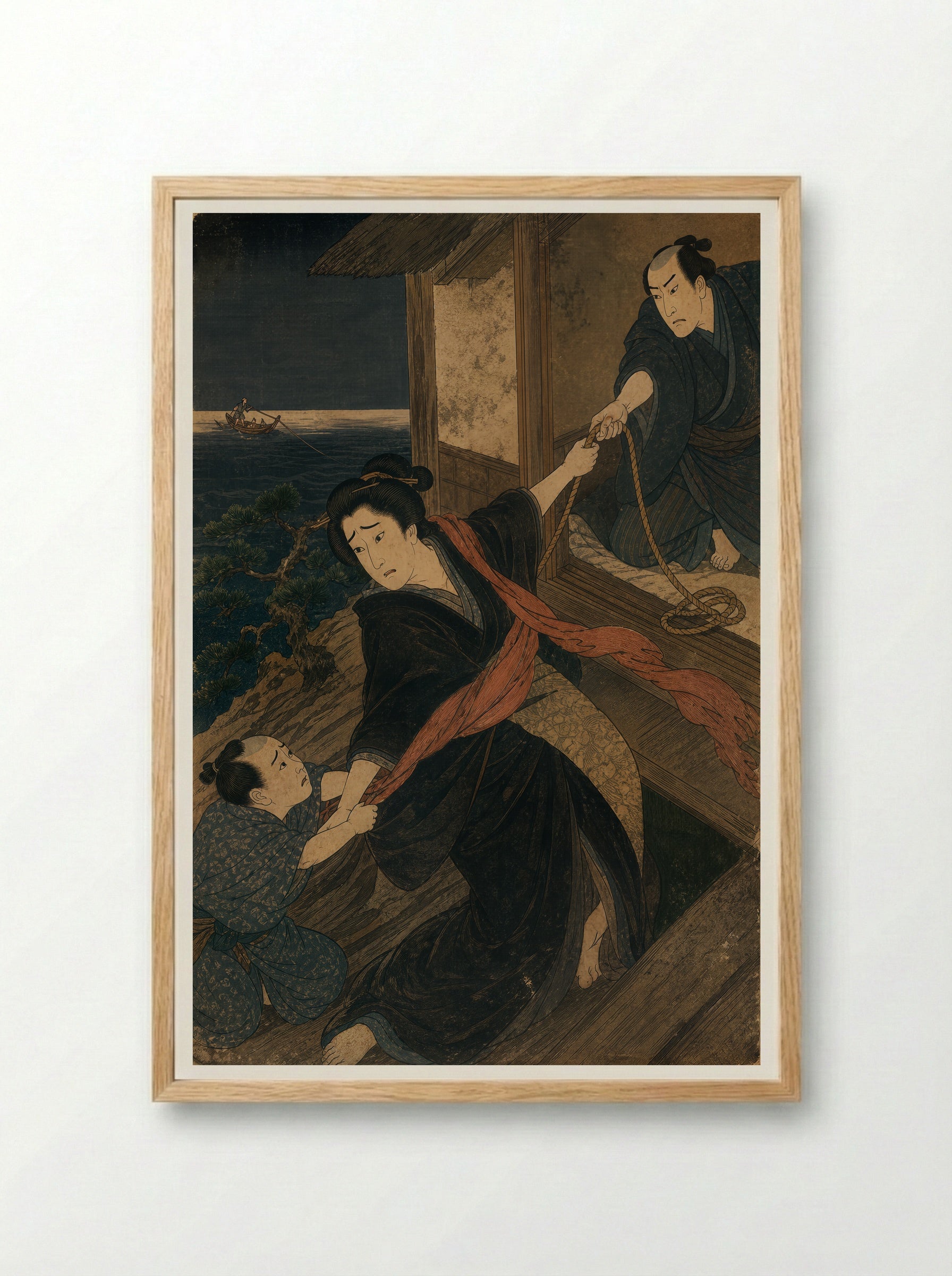 Princess Tamatori: The Promise for Fusasaki - Framed Print Wood