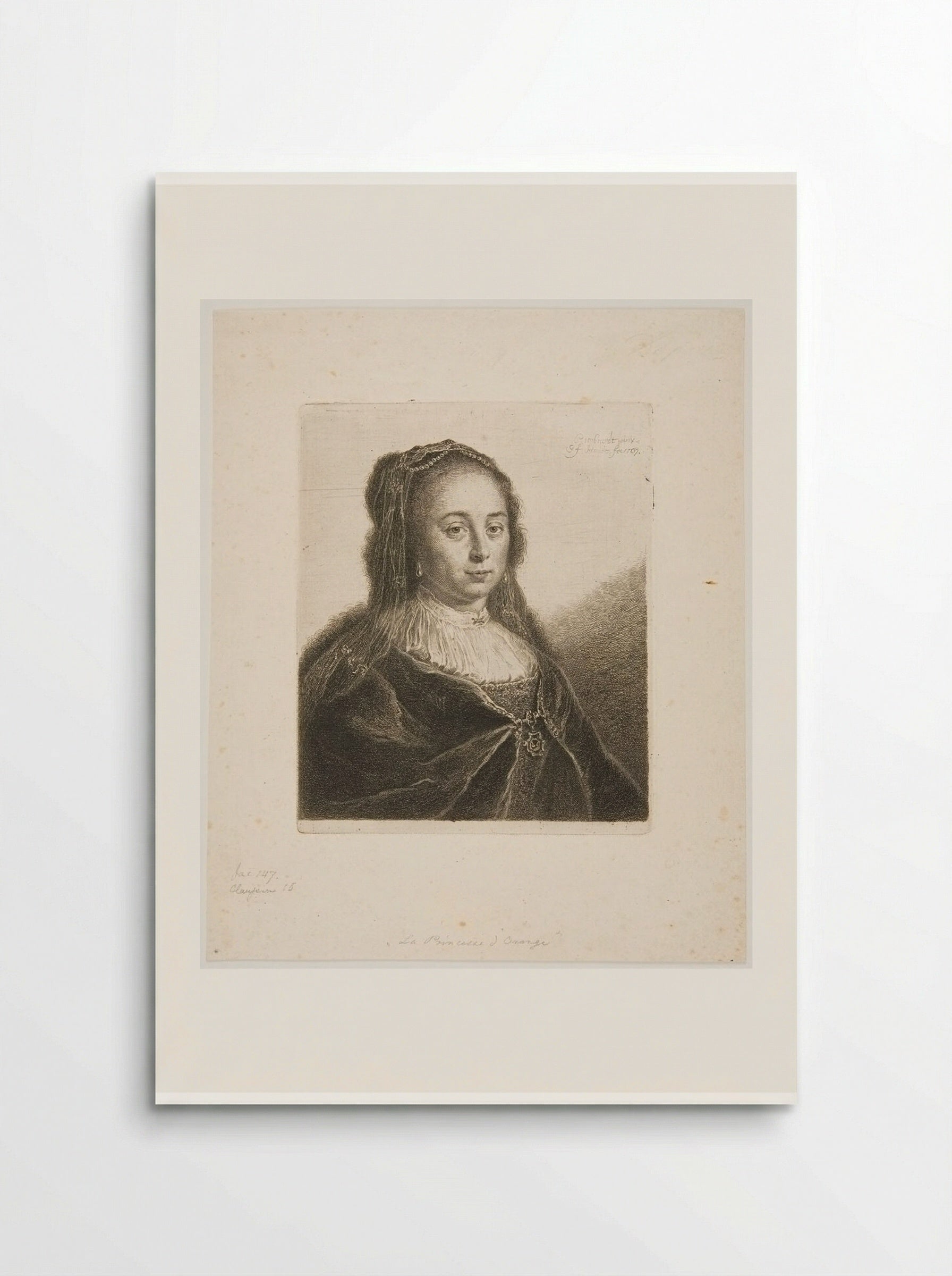 Princess of Orange - Georg Friedrich Schmidt - Poster