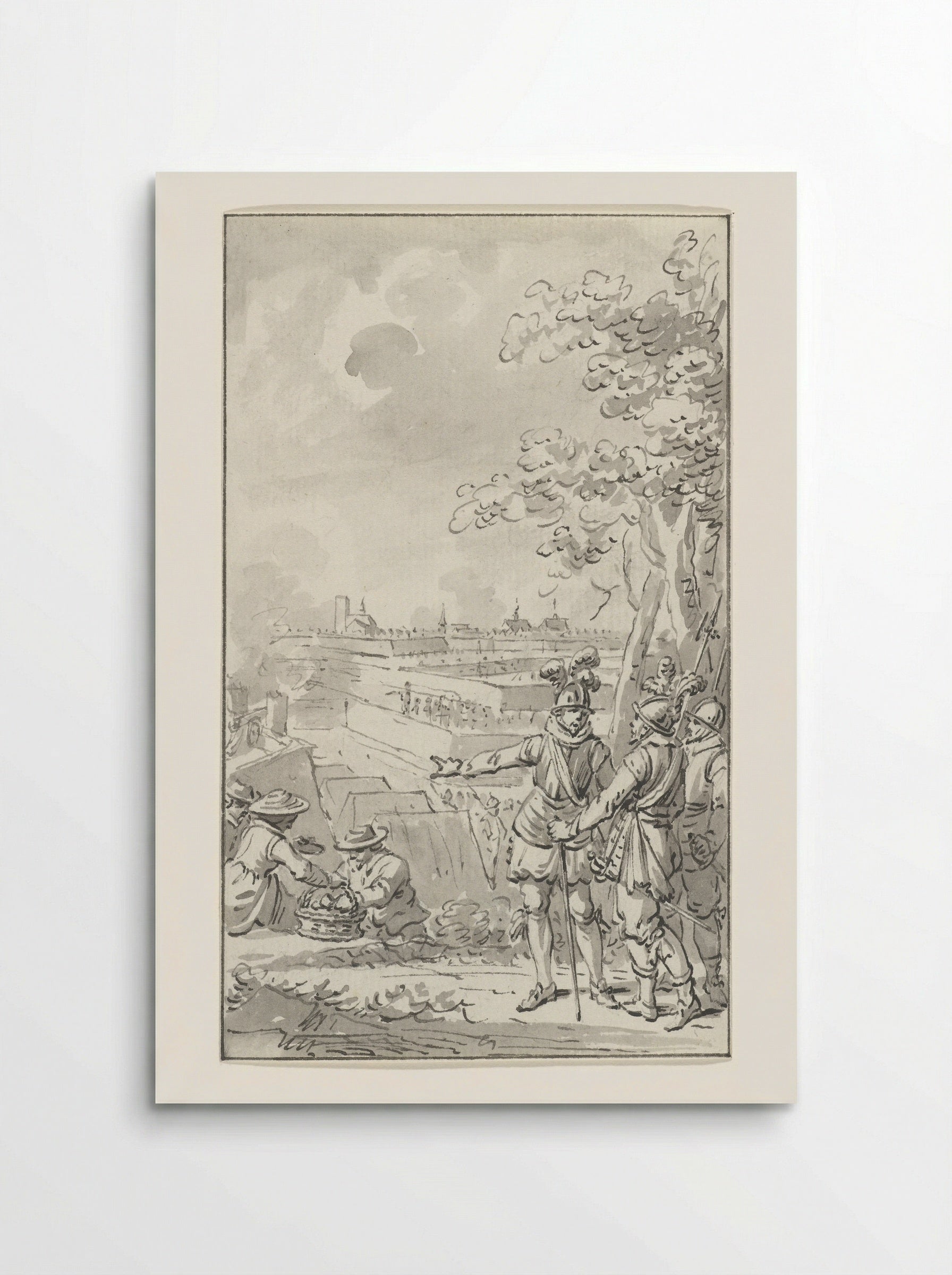 Prins Maurits in het leger voor Geertruidenberg, 1593 - Jacobus Buys - Poster