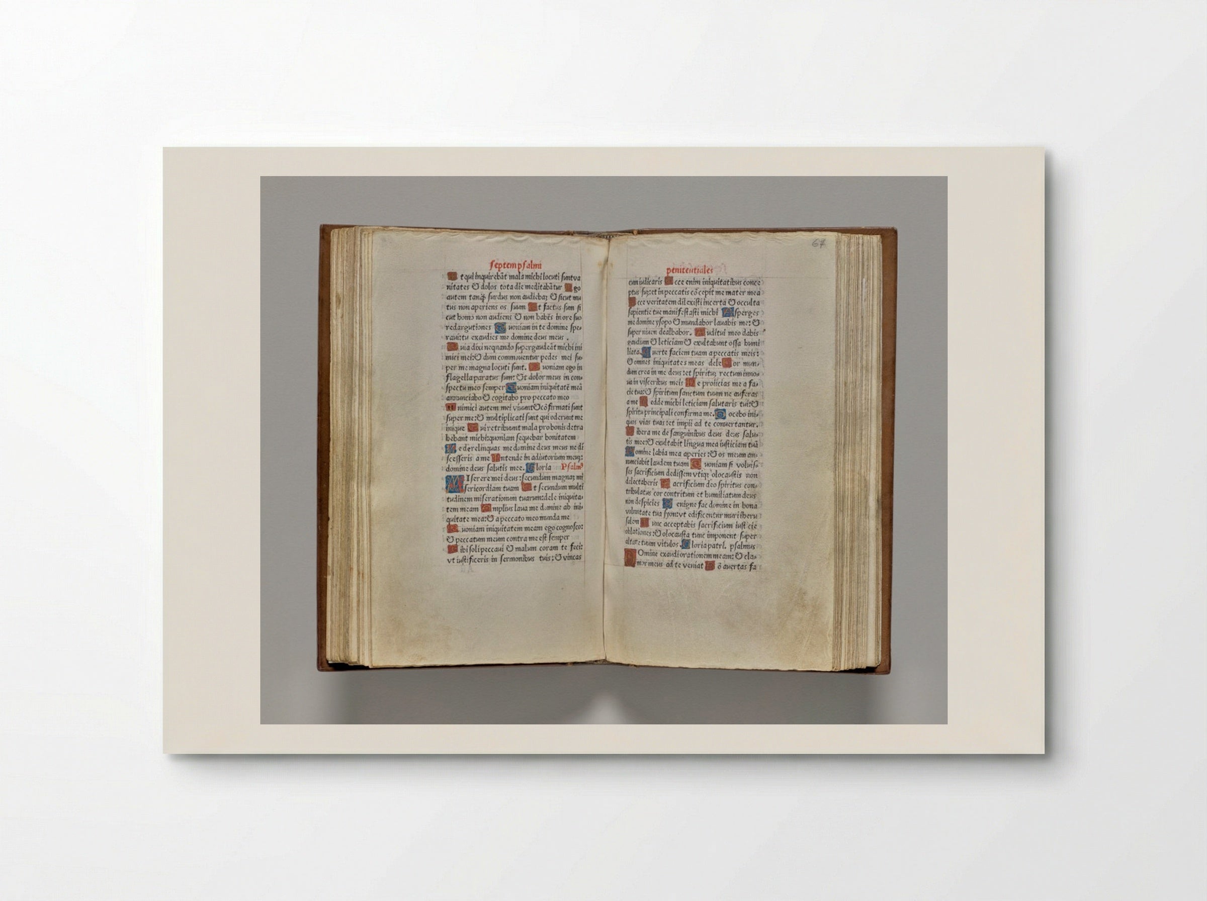Printed Book of Hours (Use of Rome): fol. 66v - Guillaume Le Rouge - Poster
