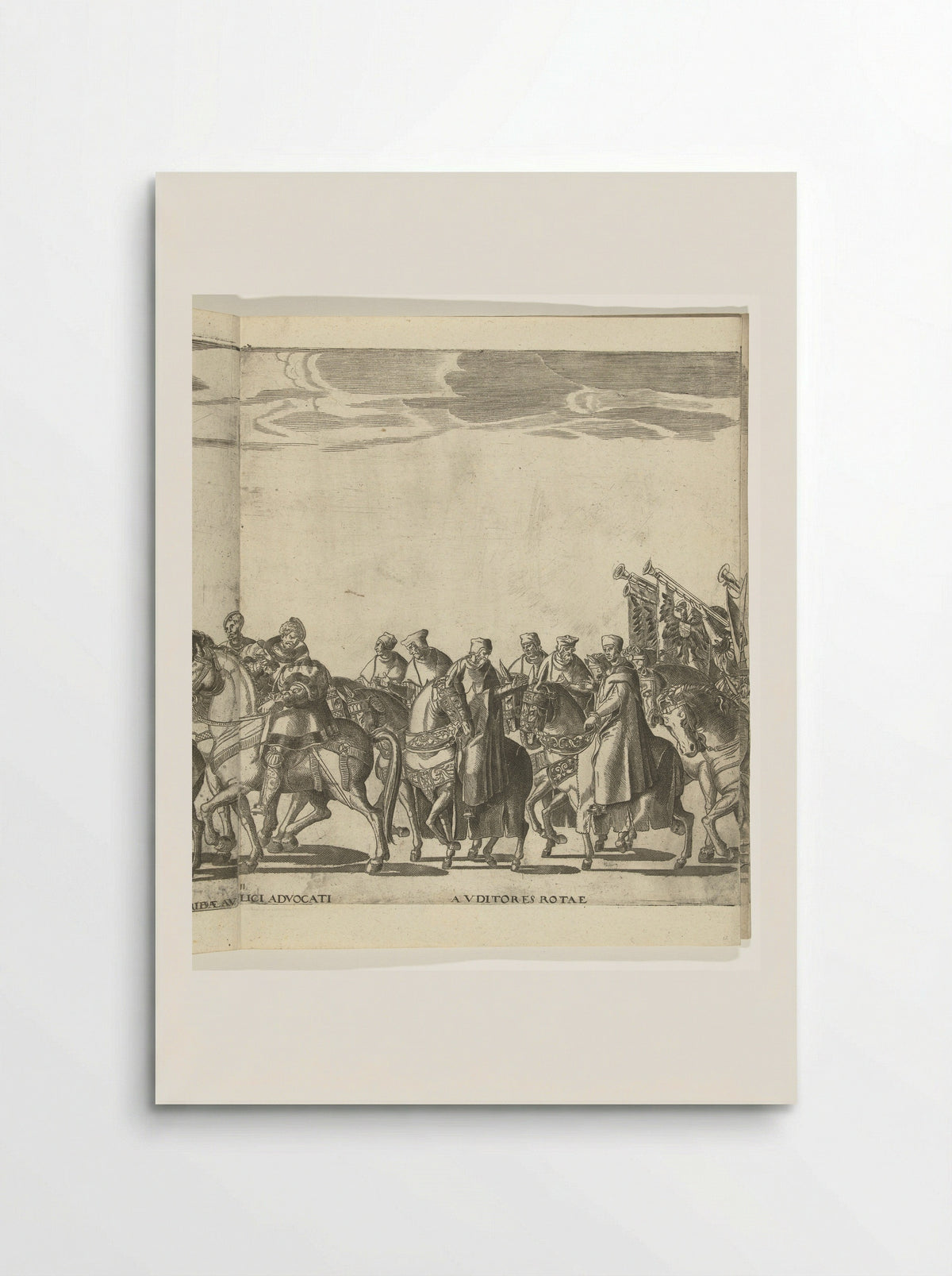 Procession of the Auditors of the Rota - Giovanni Battista Falda - Poster