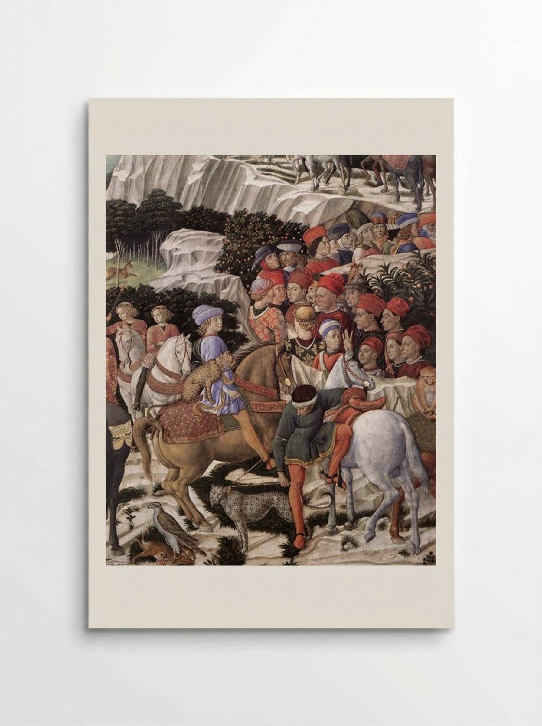 Procession of the Magus Caspar (detail) - Benozzo Gozzoli - Poster