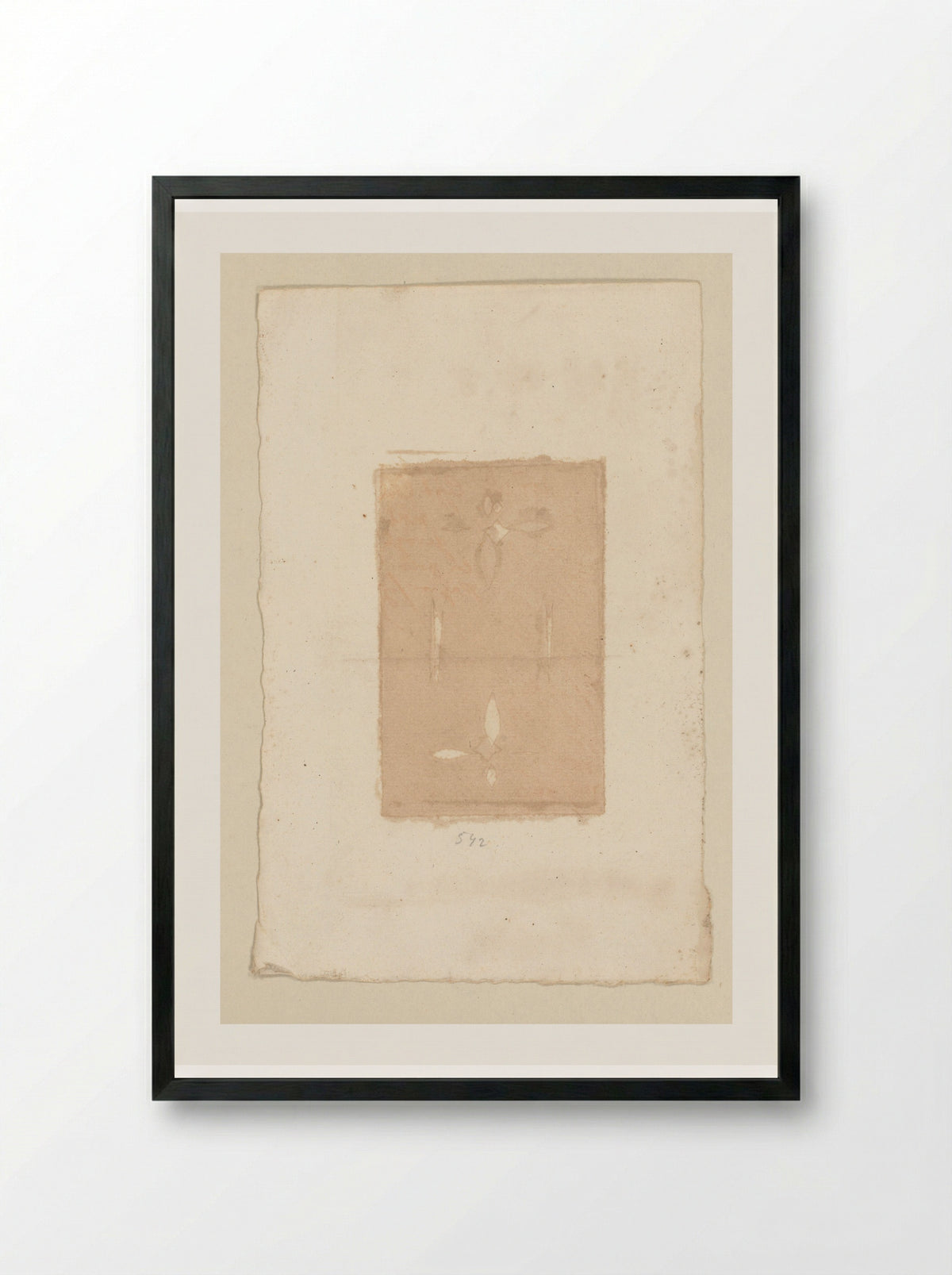 Proef met uitsparingen - Cornelis Ploos van Amstel - Framed Print Black