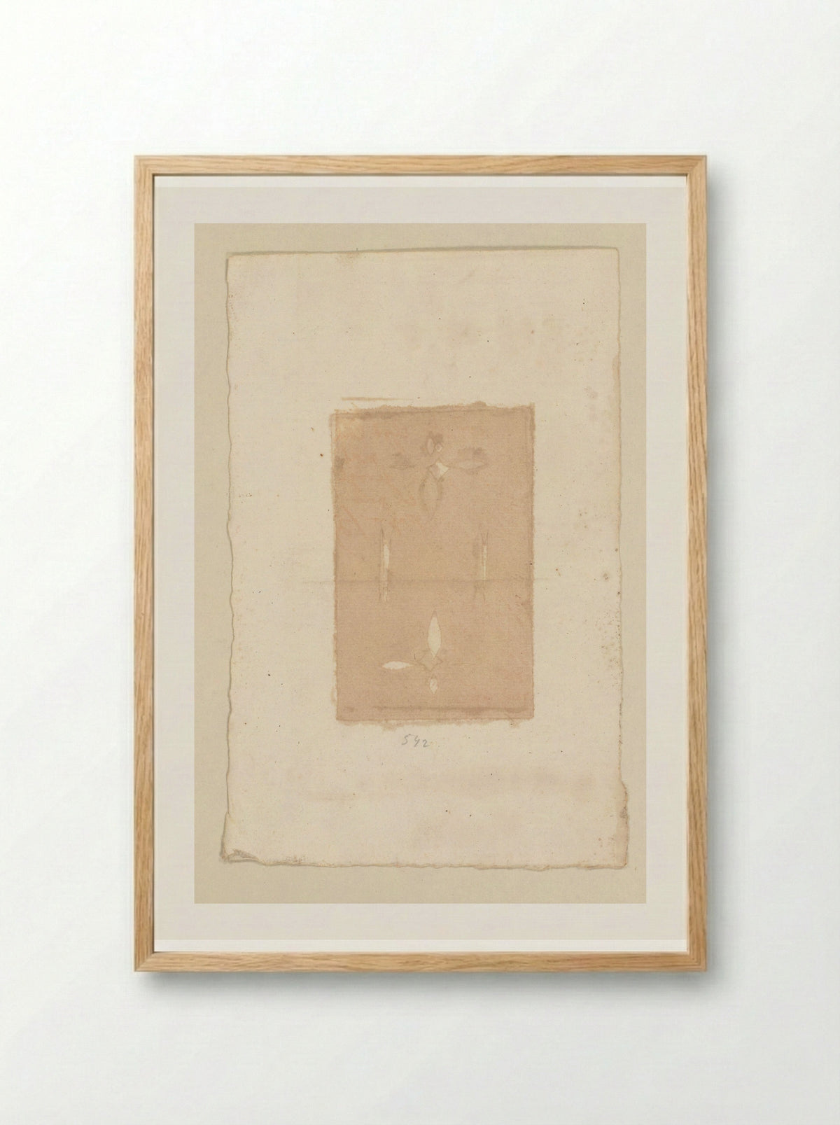 Proef met uitsparingen - Cornelis Ploos van Amstel - Framed Print Wood