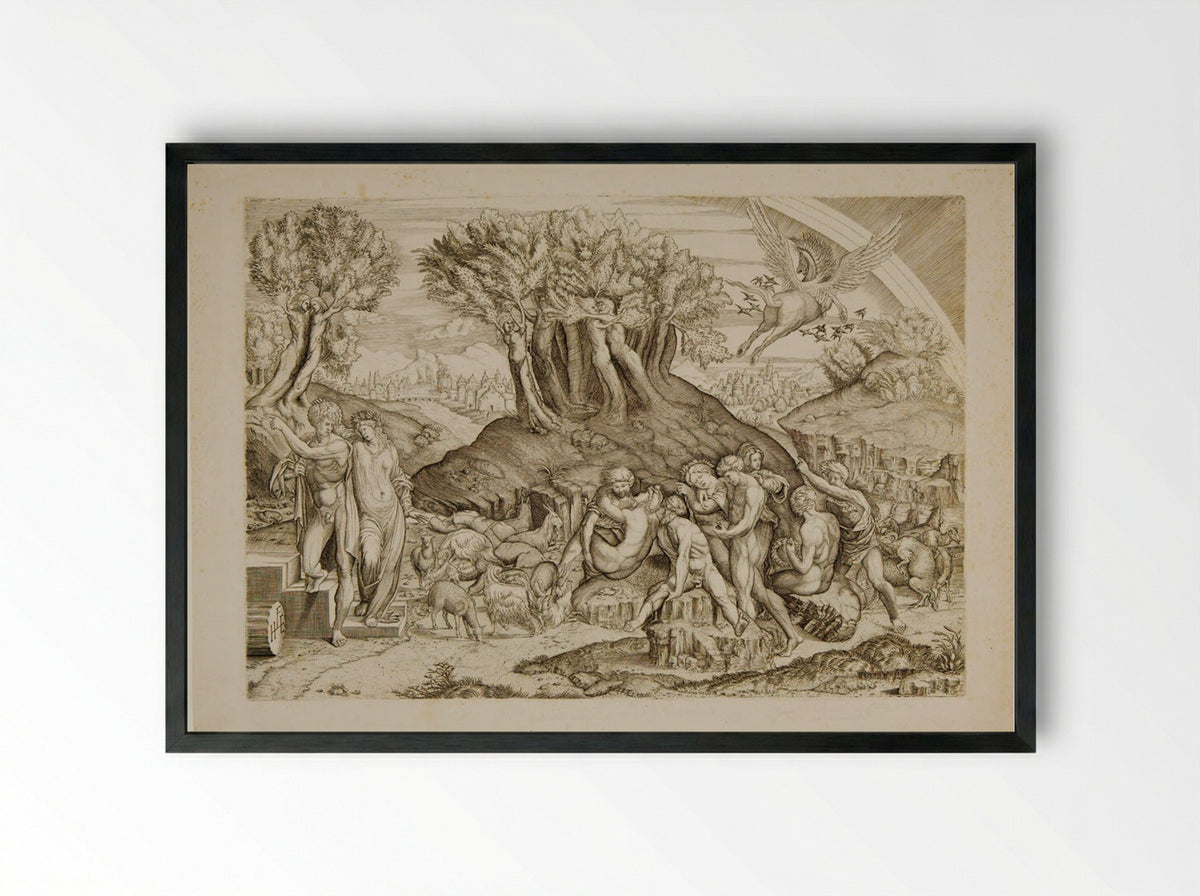 Profanation of Parnassus - Master HFE - Framed Print Black