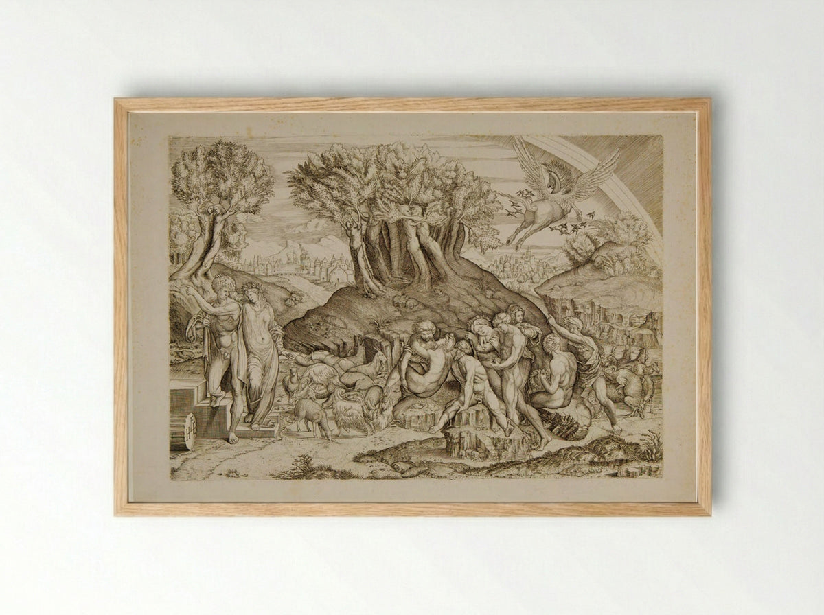 Profanation of Parnassus - Master HFE - Framed Print Wood