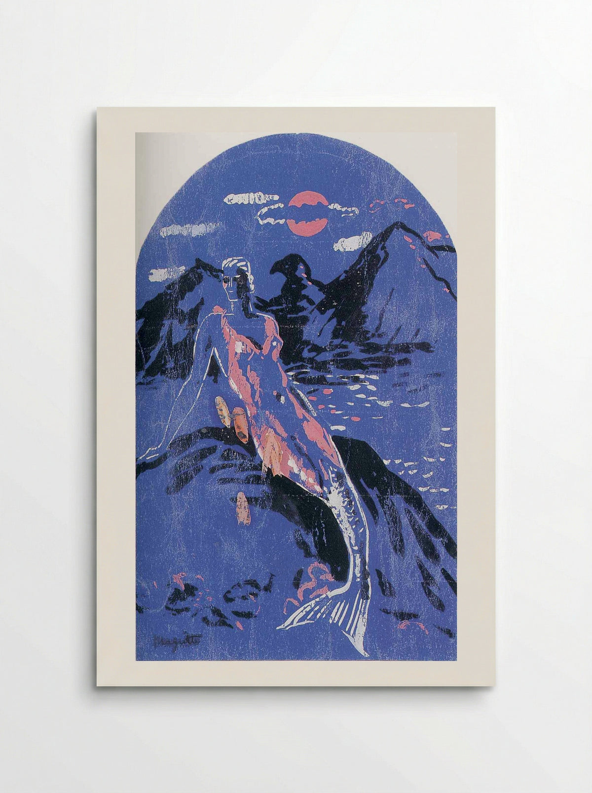 Project for a mural, Norine House, Brussels - Rene Magritte - Poster