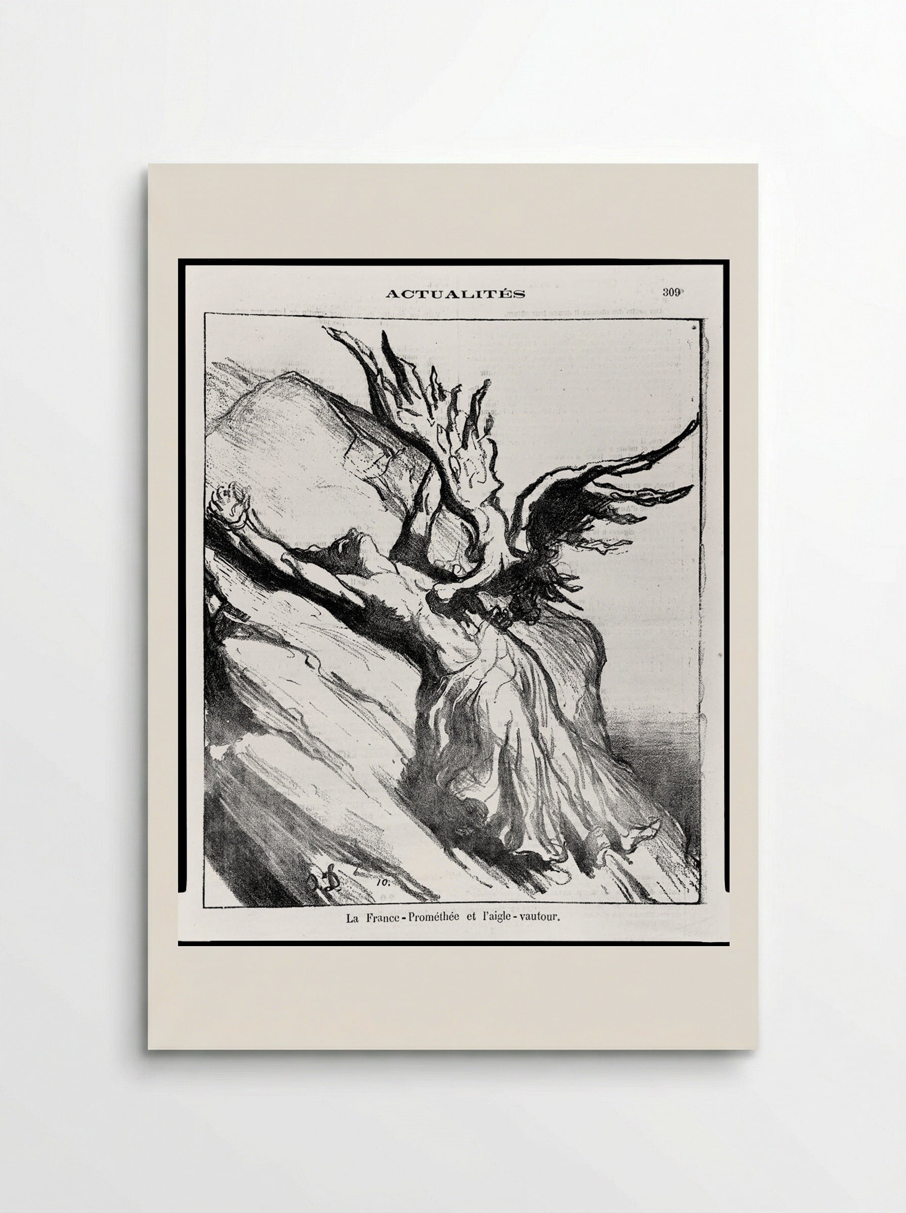Prometheus-France and the Eagle Vulture - Honoré-Victorin Daumier - Poster