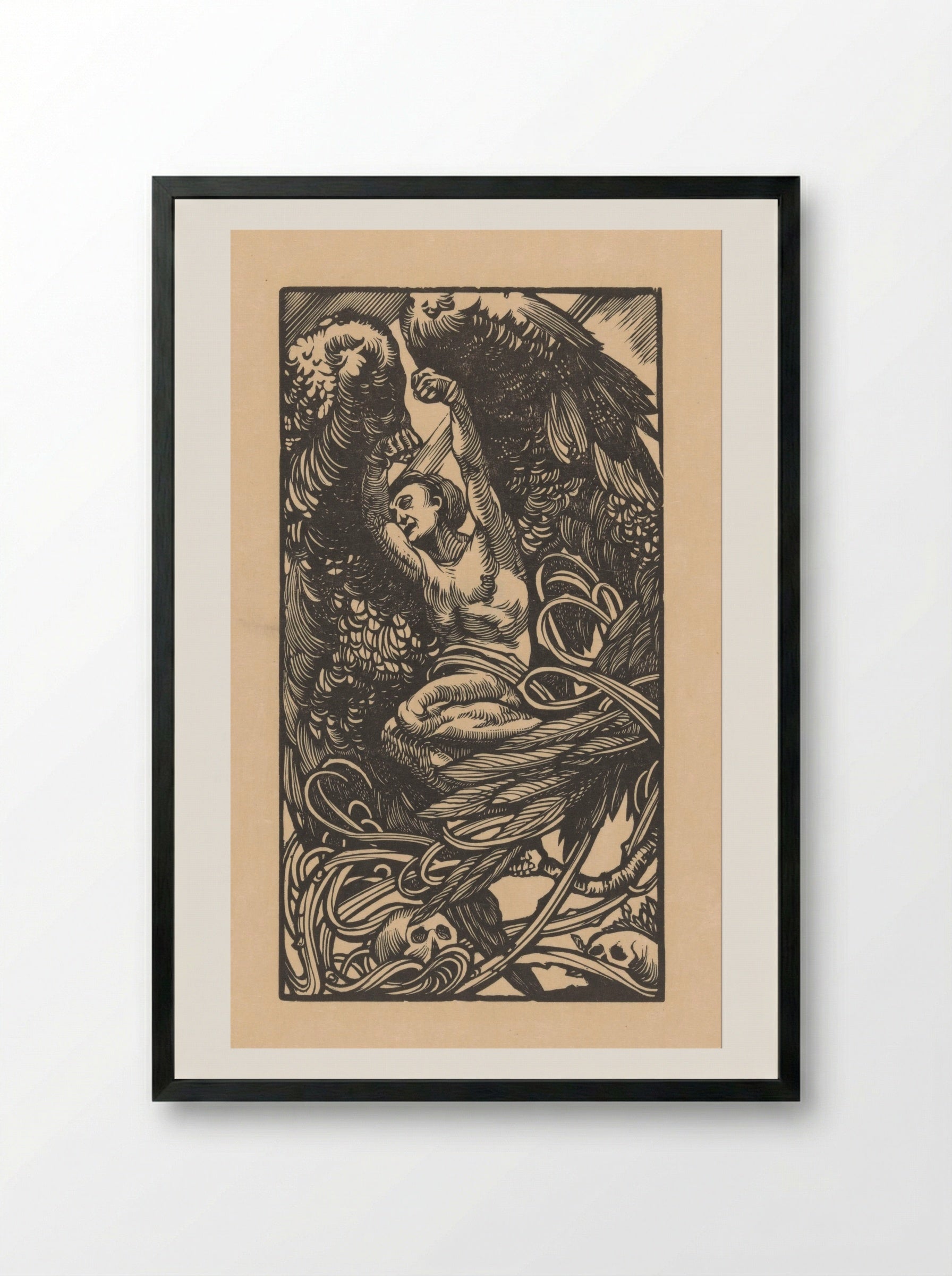 Prometheus geboeid - Johannes Josephus Aarts - Framed Print Black