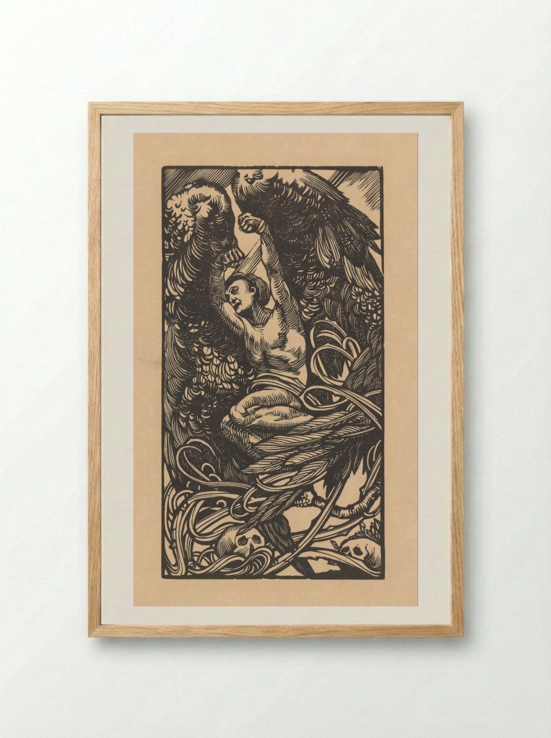 Prometheus geboeid - Johannes Josephus Aarts - Framed Print Wood