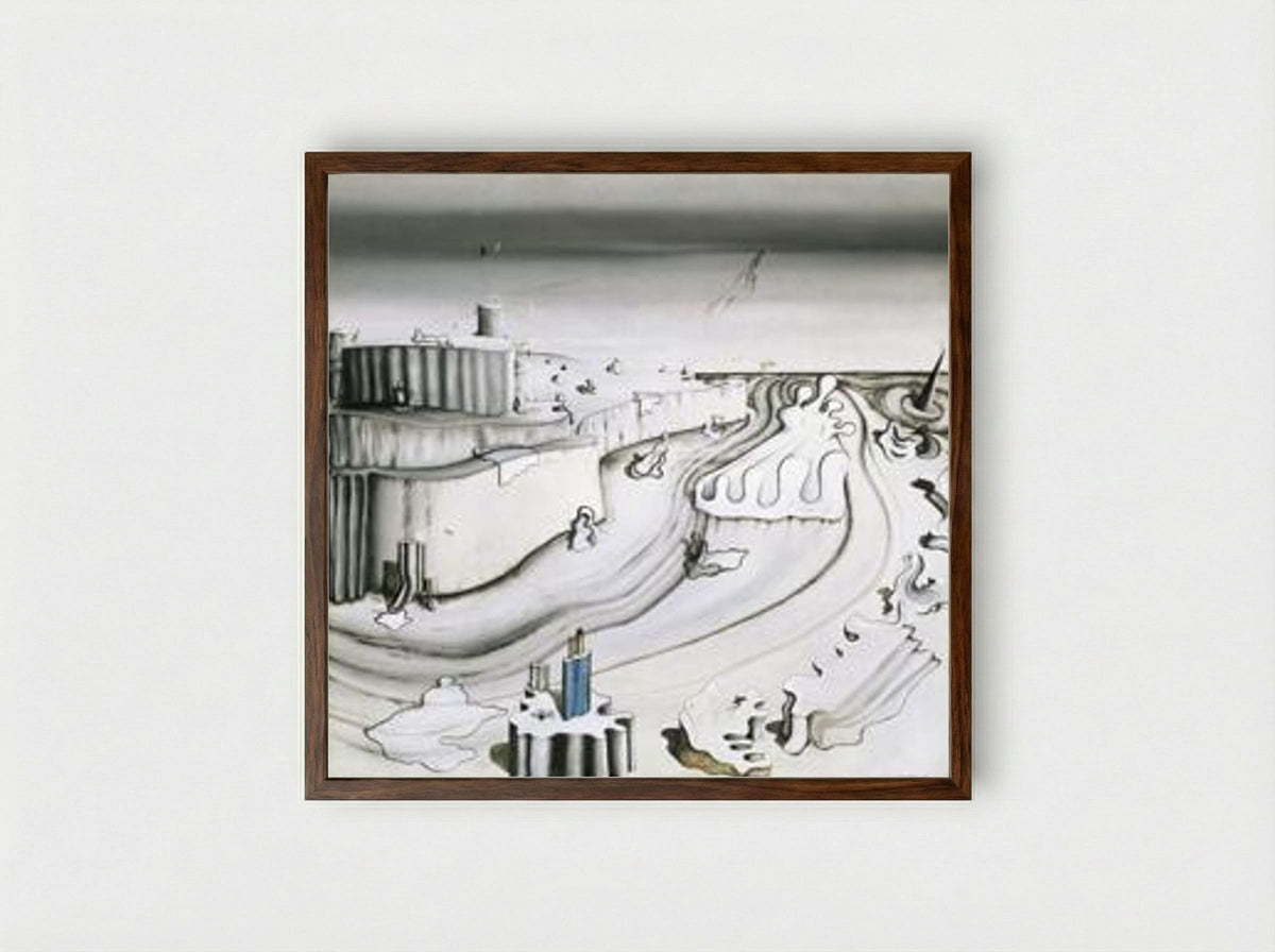Promontory Palace - Yves Tanguy - Framed Print Dark Wood